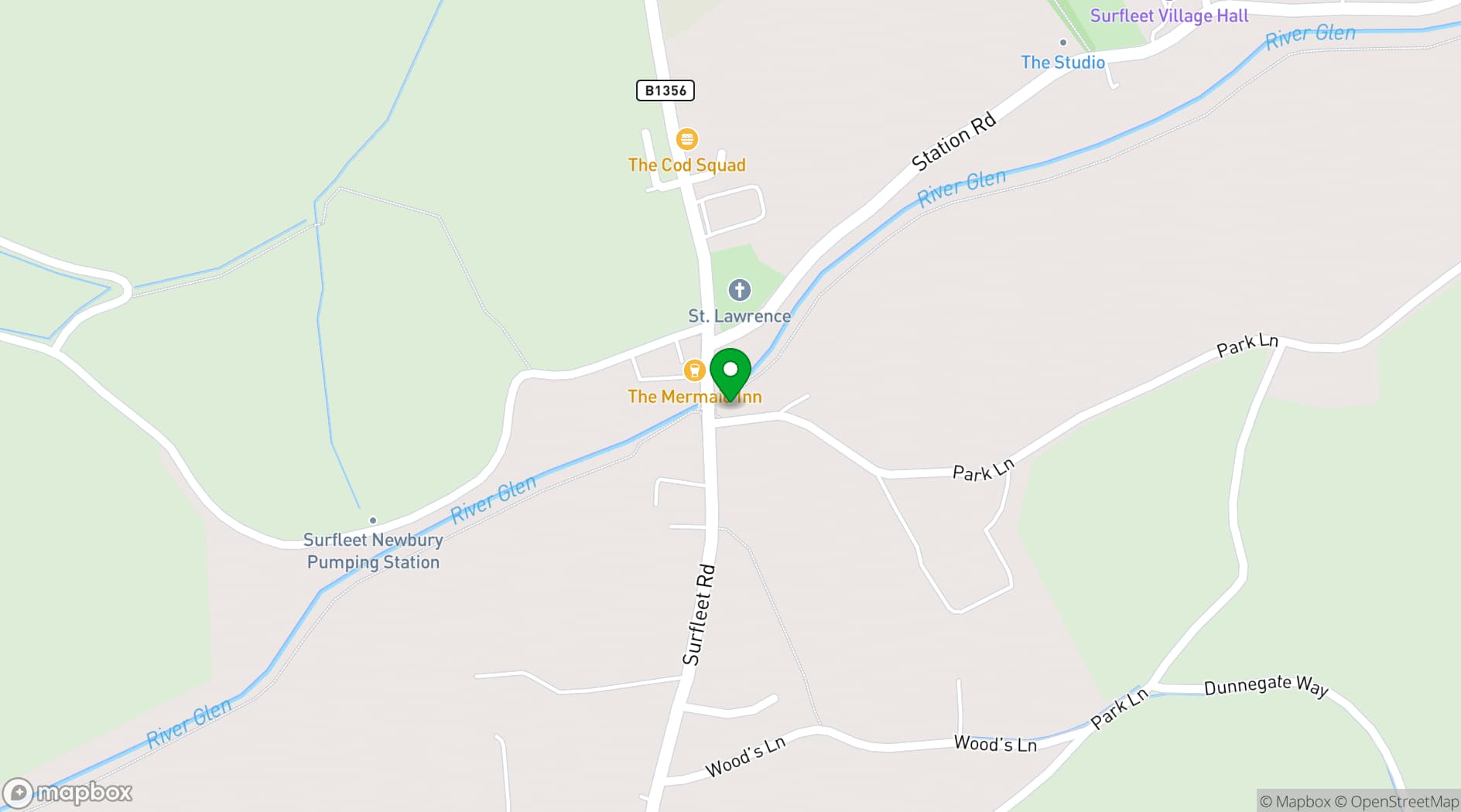 Map showing Bridge House