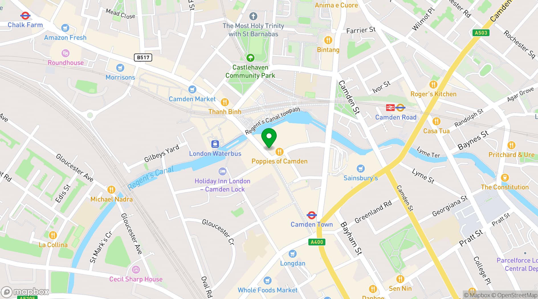 Map showing Hawkhurst Studio