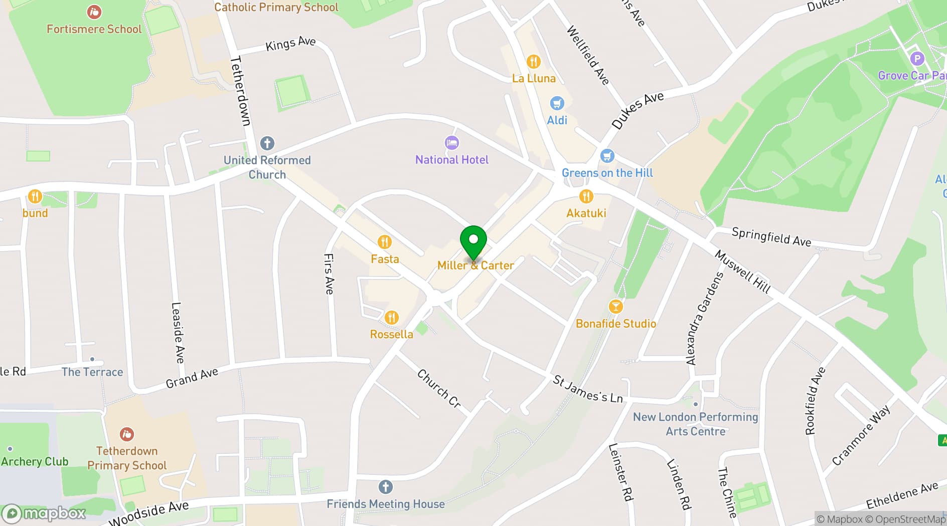 Map showing White Tusk Studios