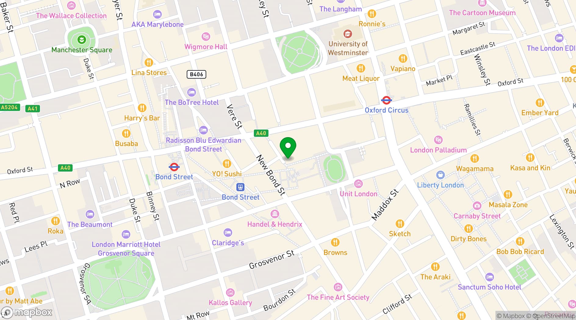 Map showing Loop Bar
