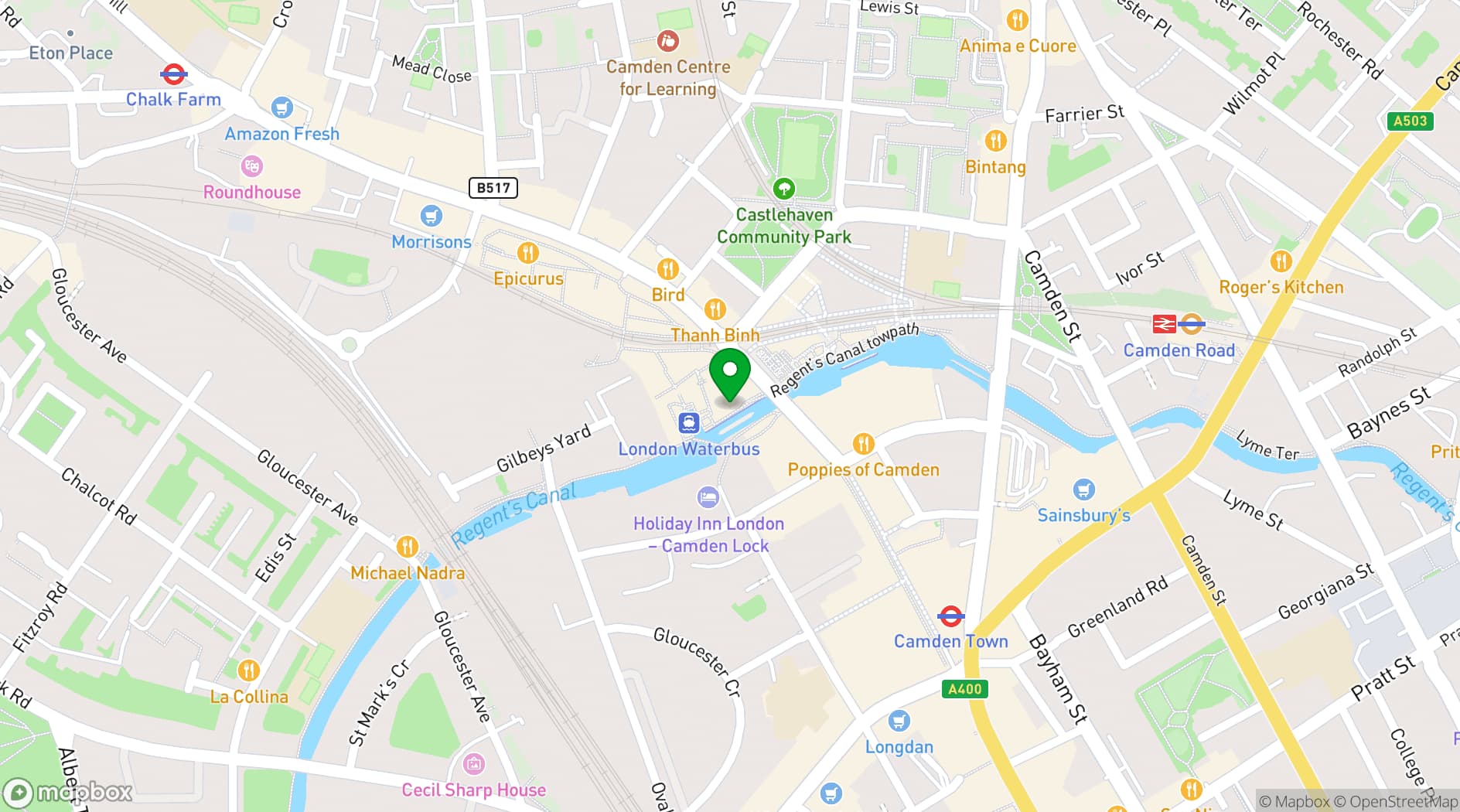 Map showing PowerHaus