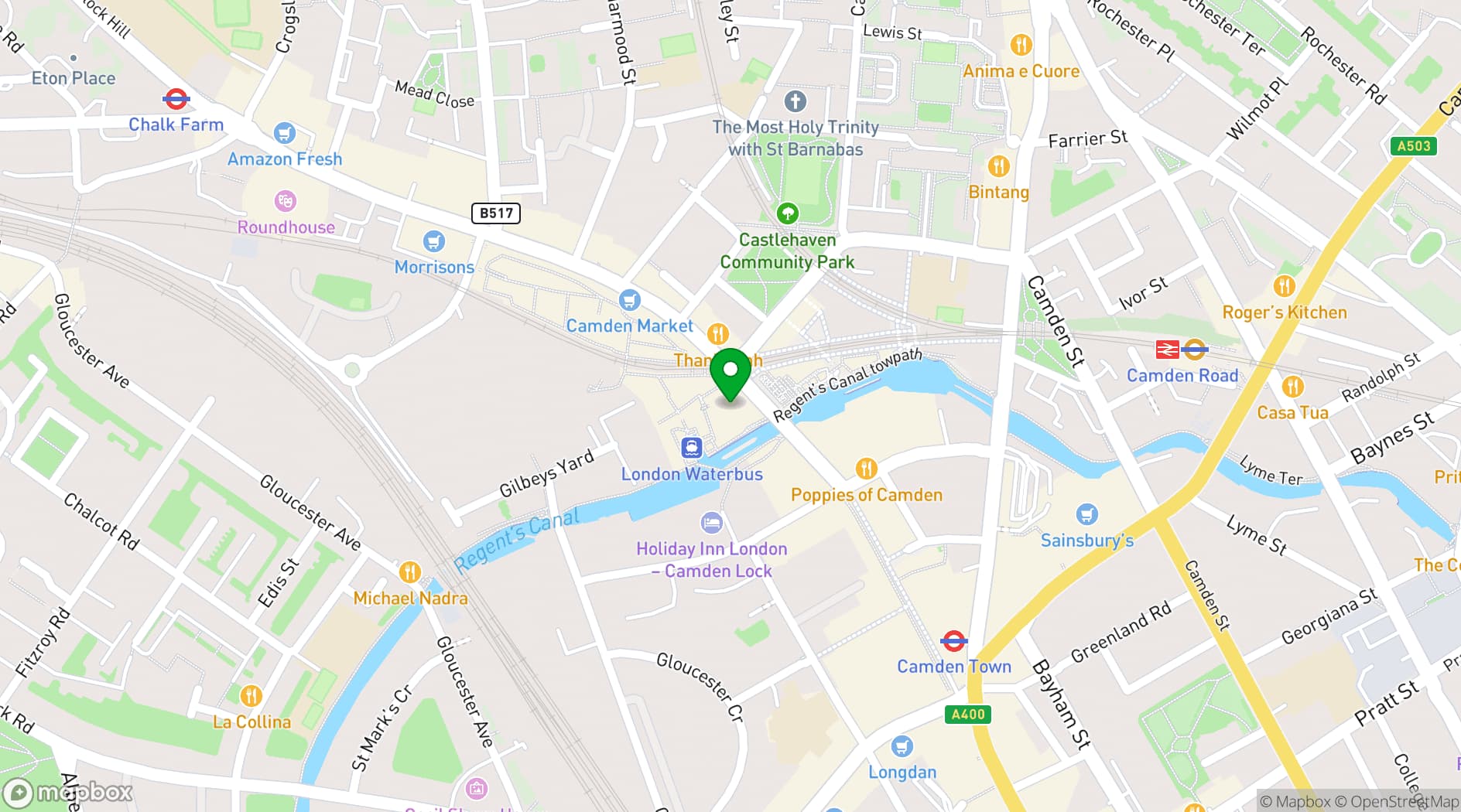 Map showing The Loft