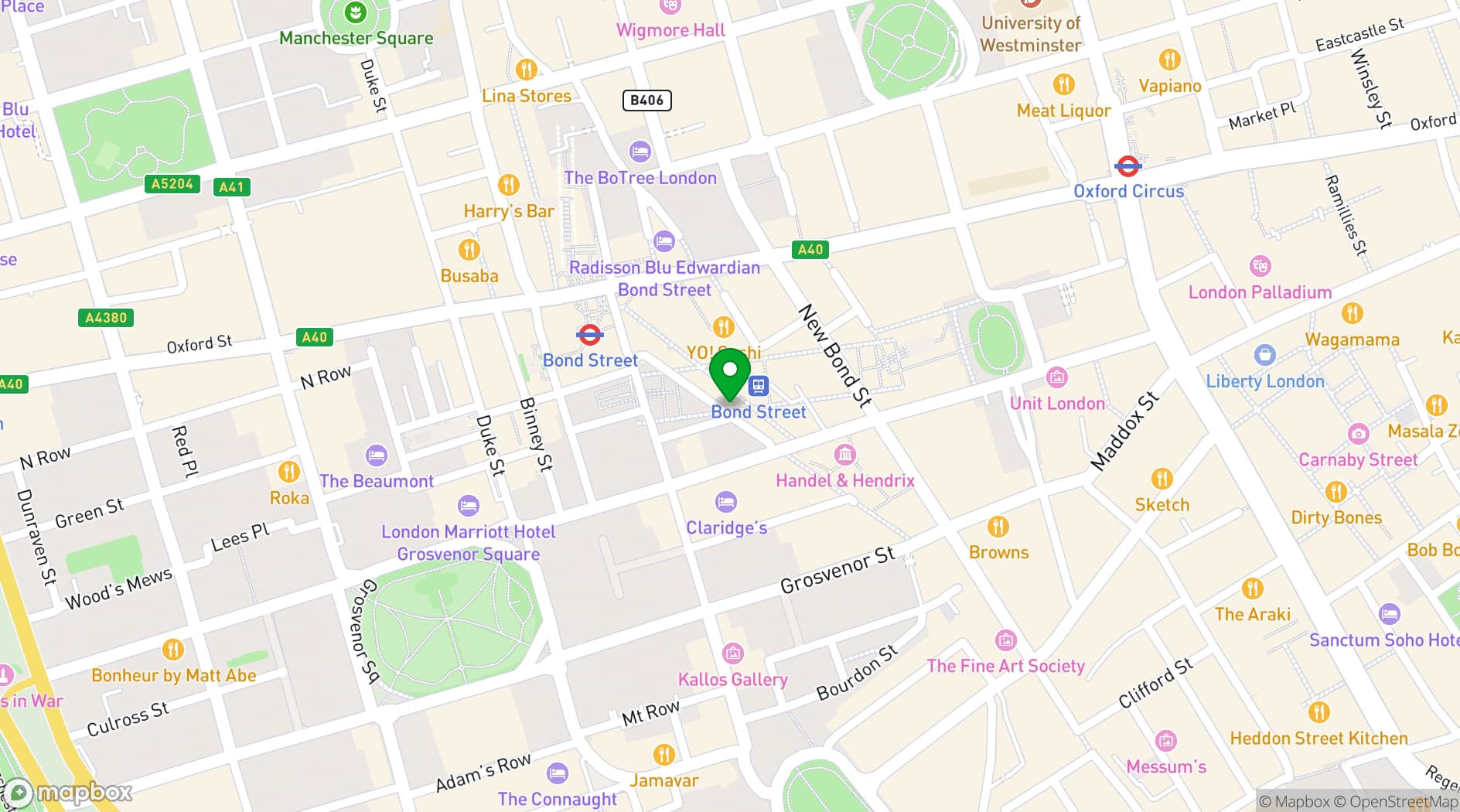 Map showing Sook Mayfair