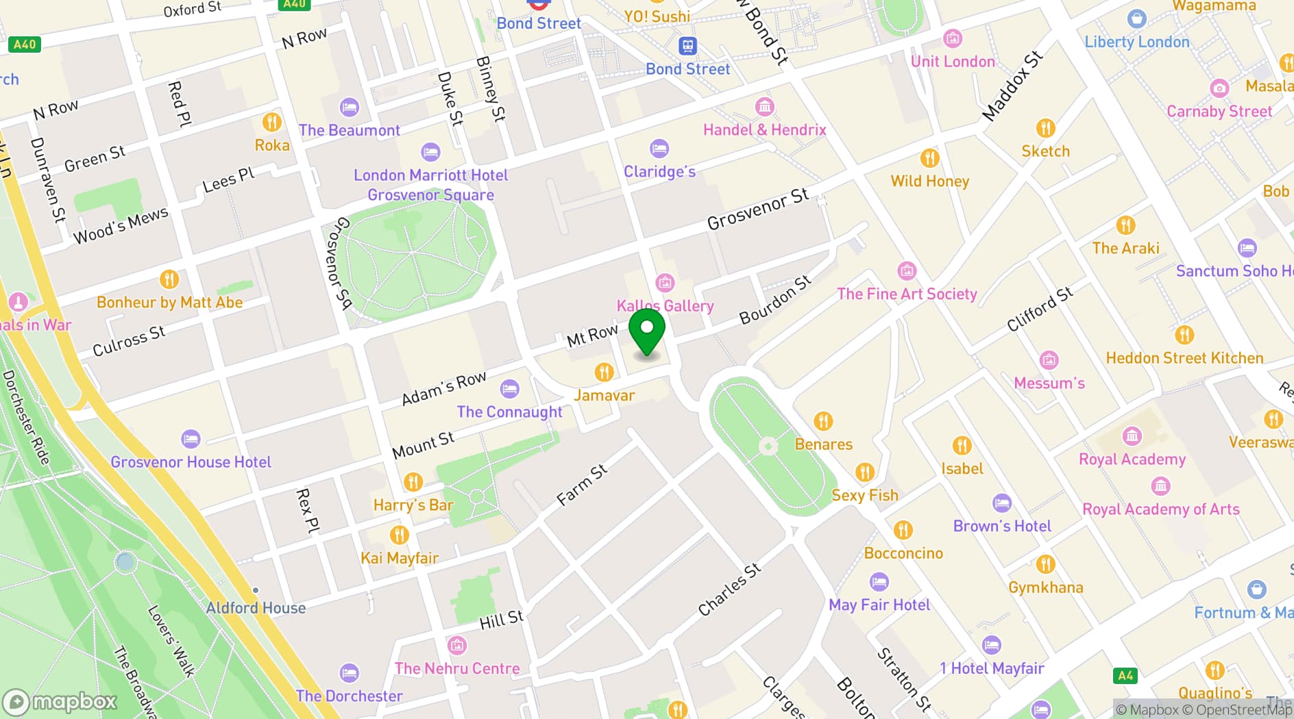 Map showing Apollo's Muse