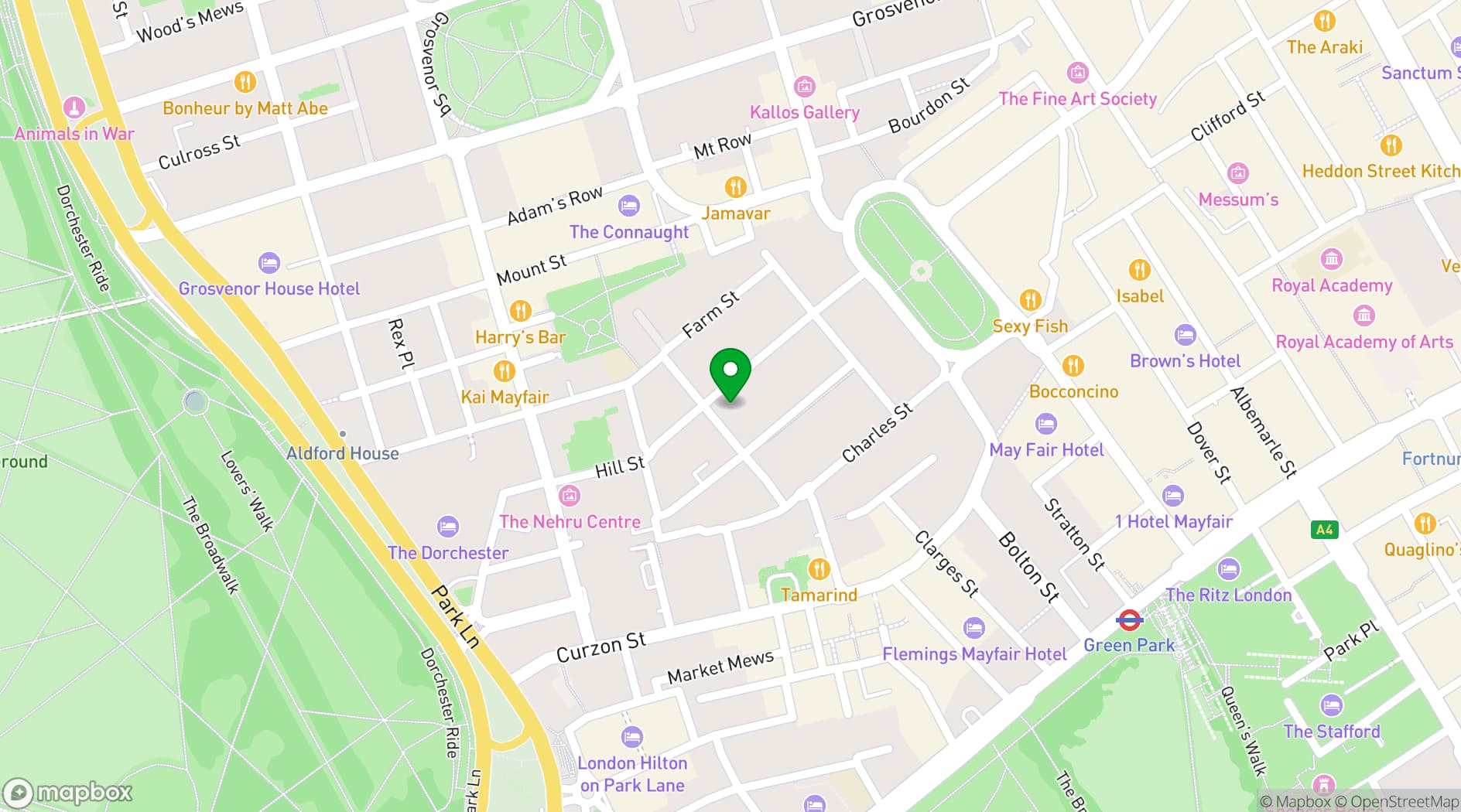 Map showing Maple Leaf Hot Desks