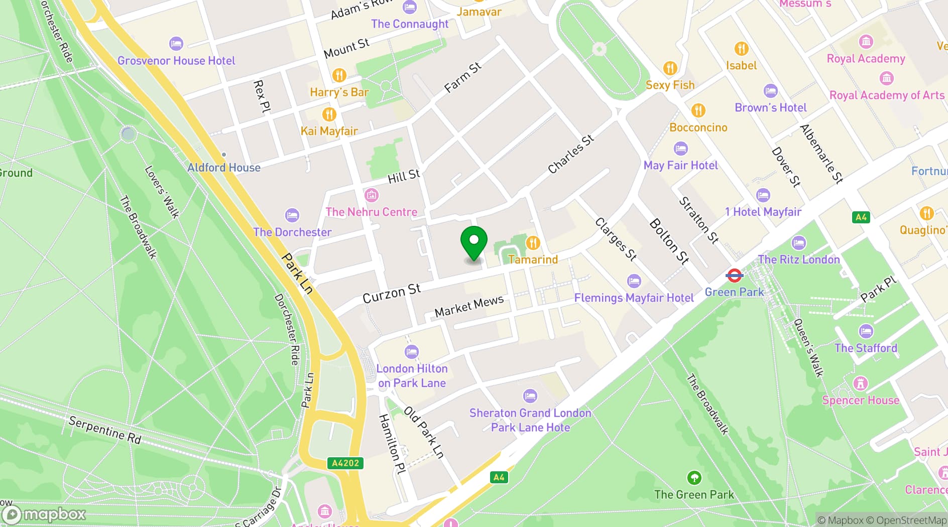 Map showing The Meat & Wine Co