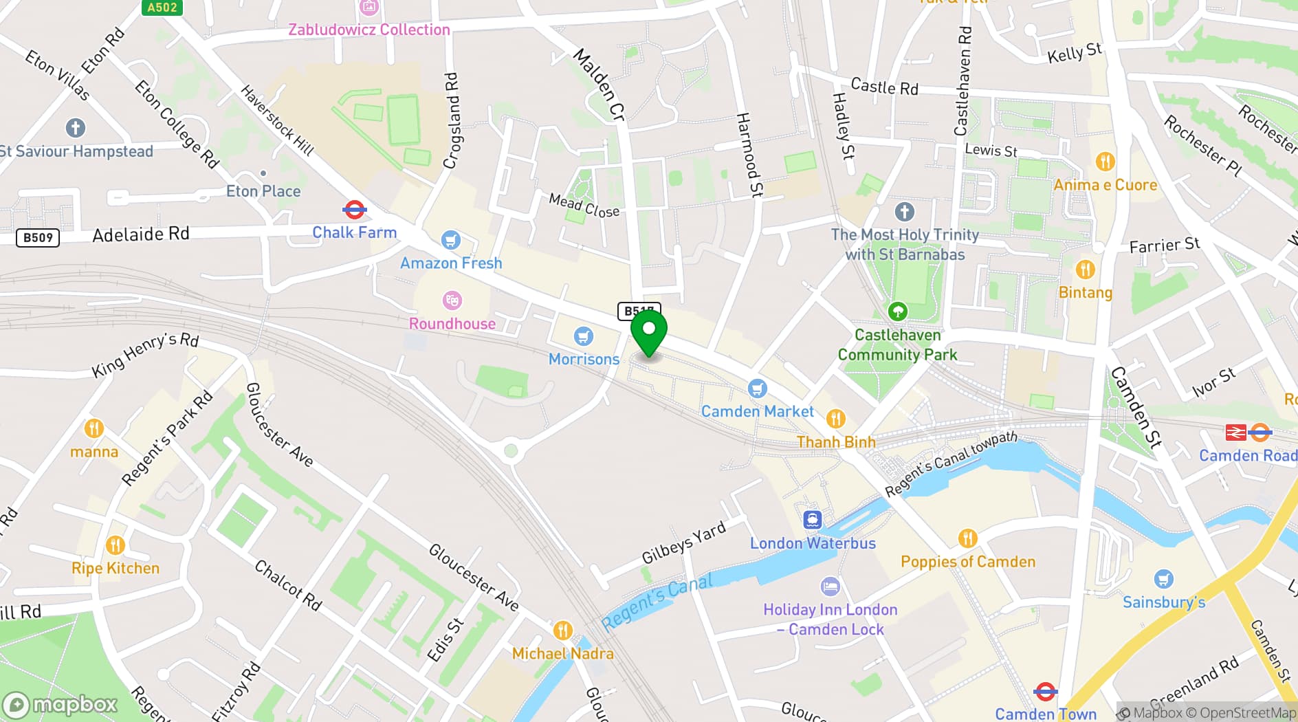 Map showing Ester