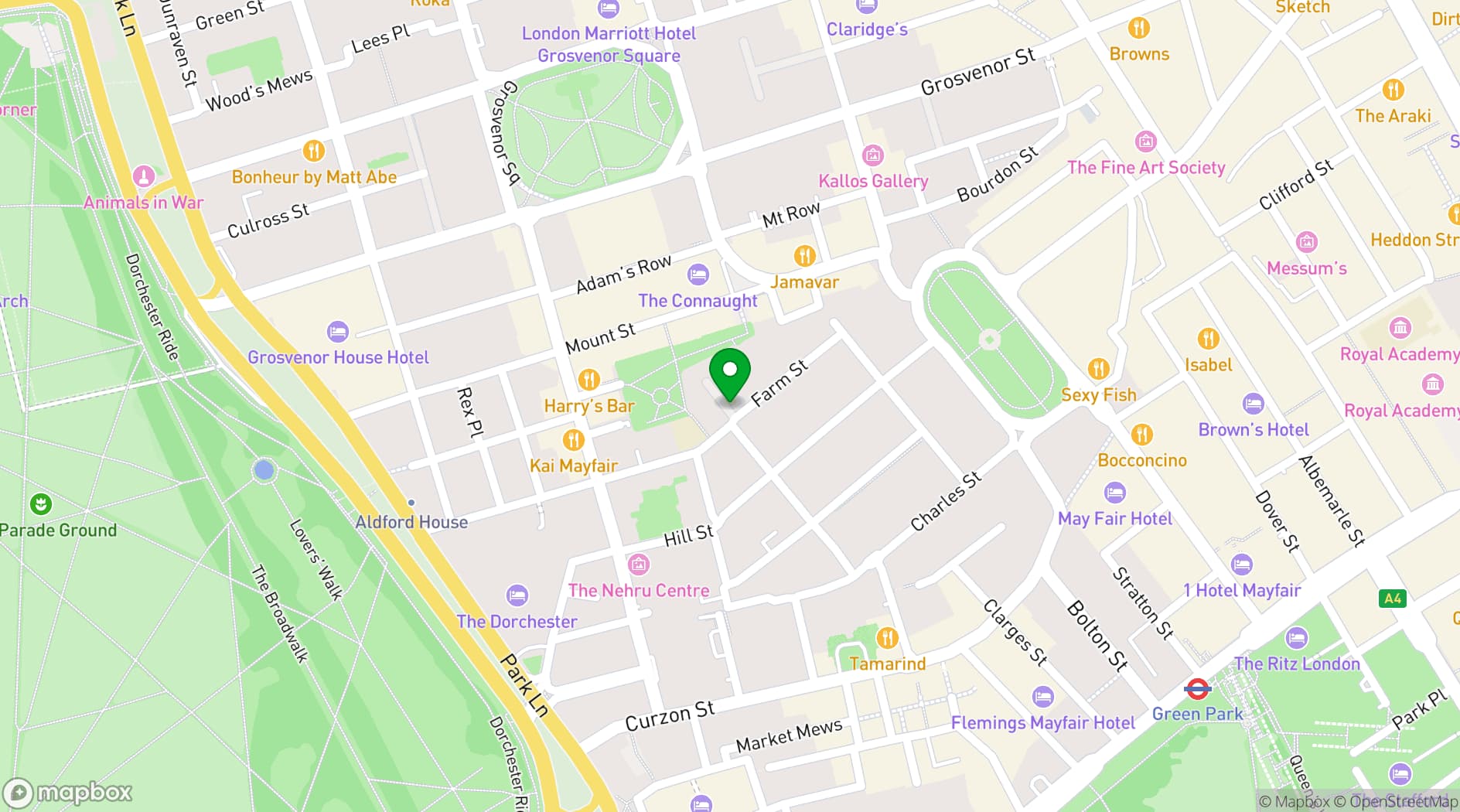 Map showing The Punchbowl