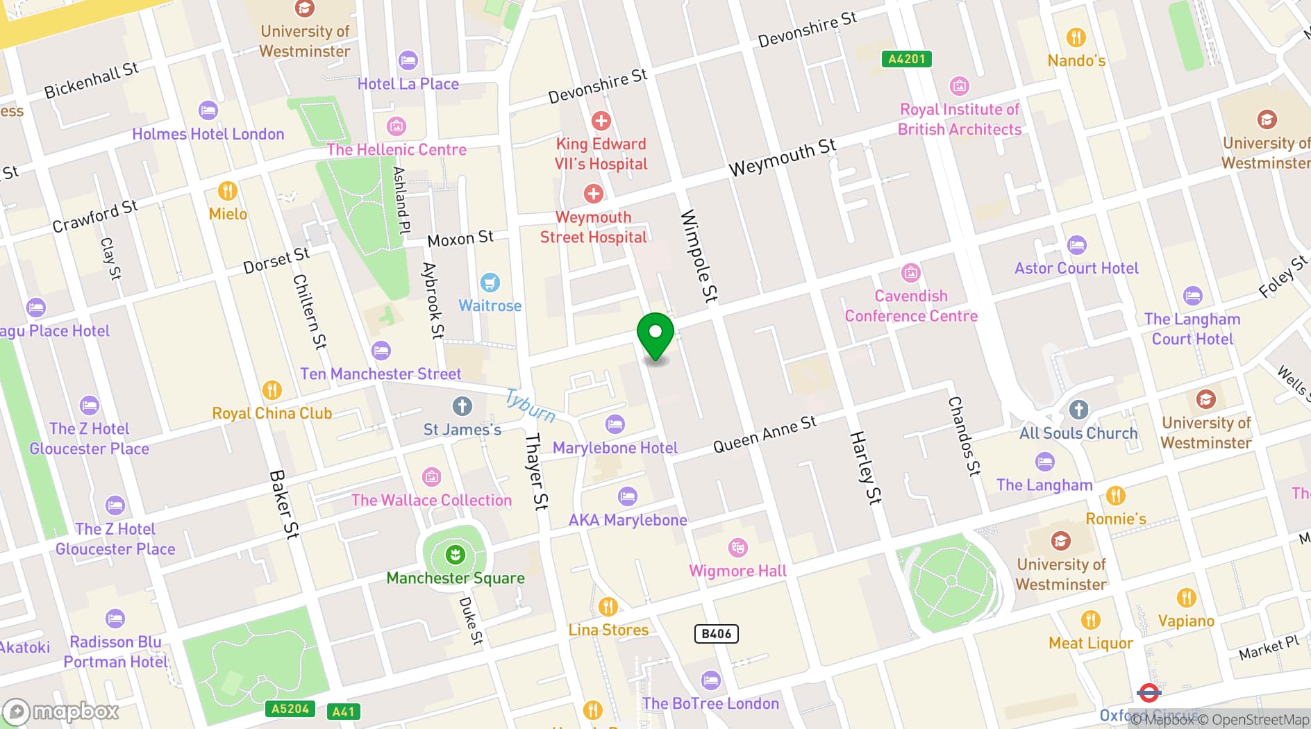 Map showing The Chapel at Elmtree by Spacemade