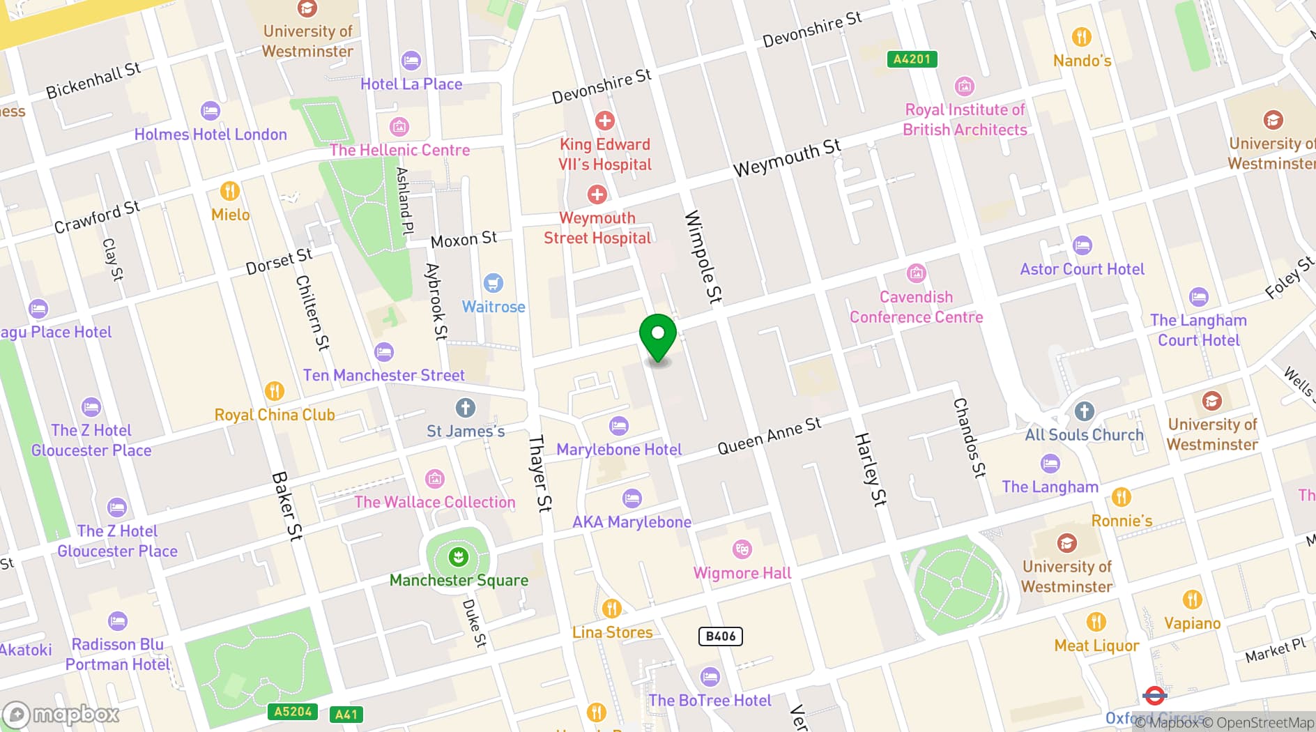 Map showing The Chapel at Elmtree by Spacemade