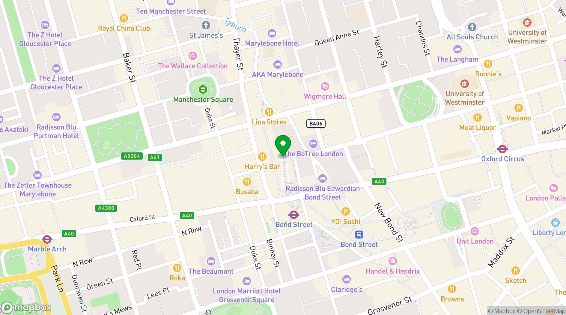 Map showing Northmere Gallery