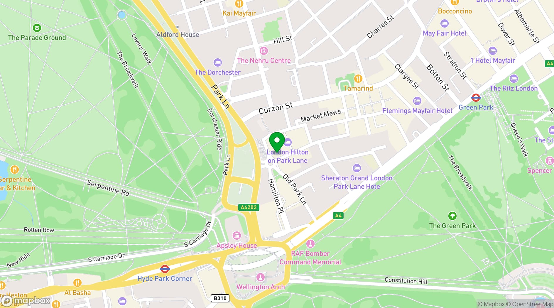 Map showing MR PORTER London