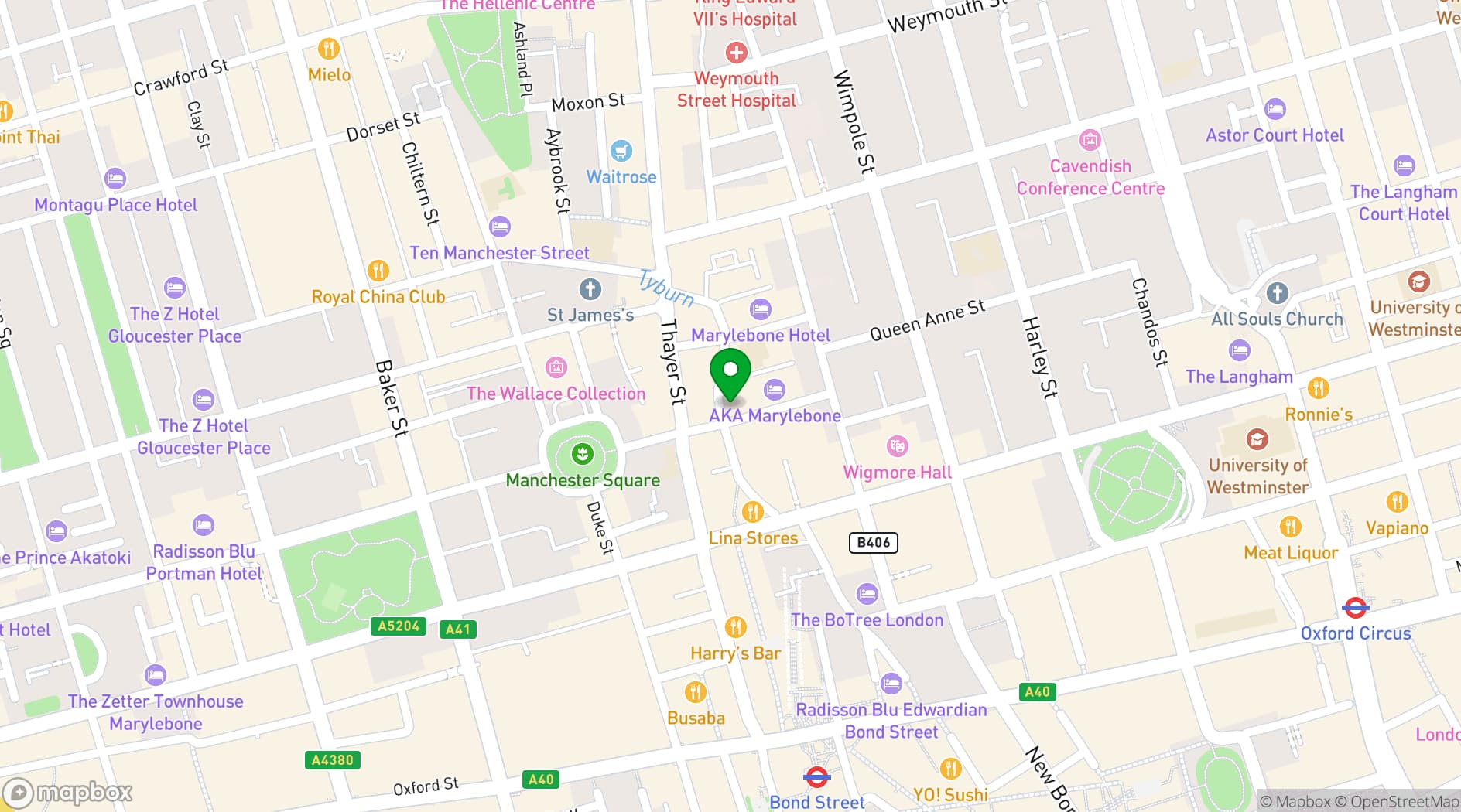 Map showing The Coach Makers Arms