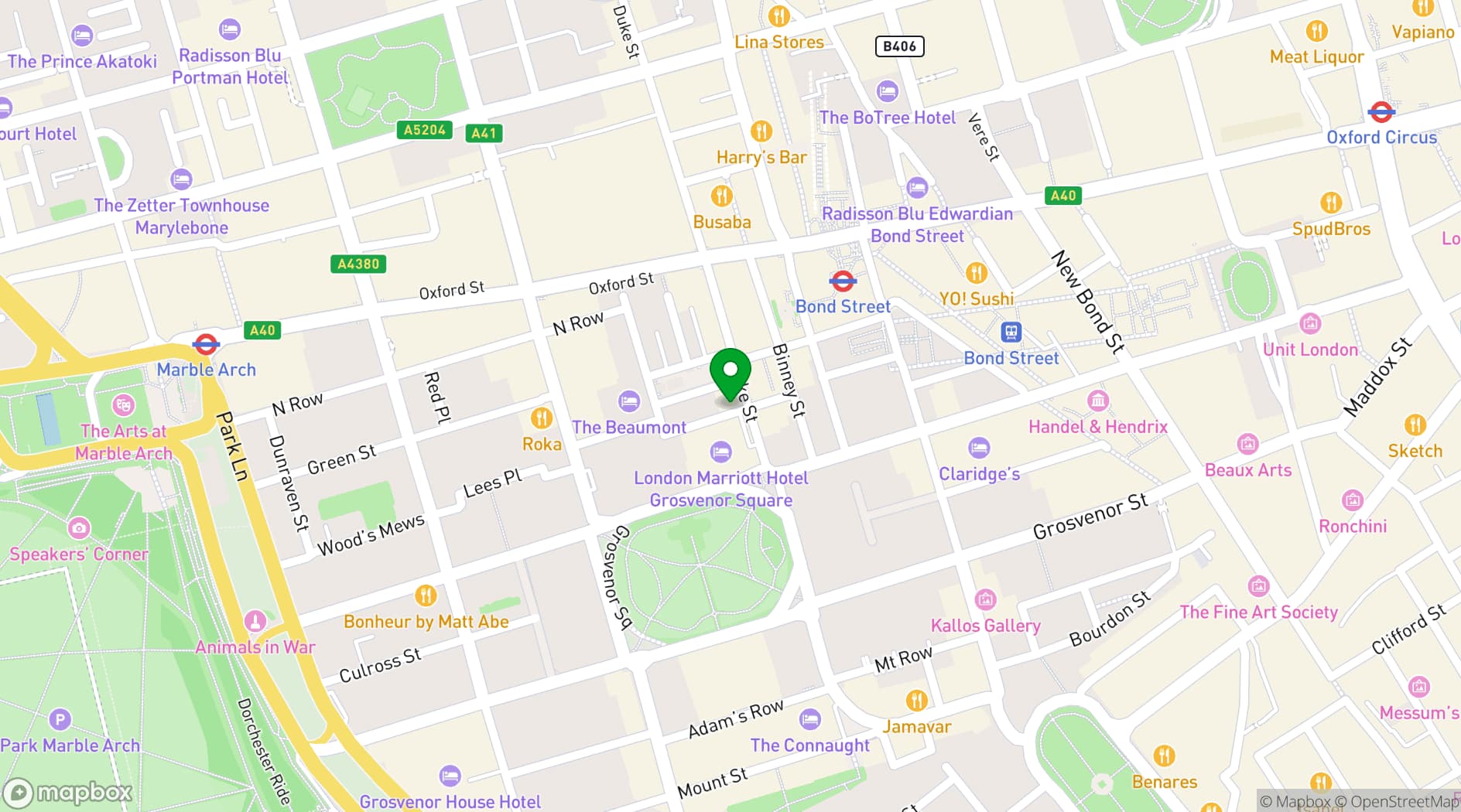 Map showing The Barley Mow