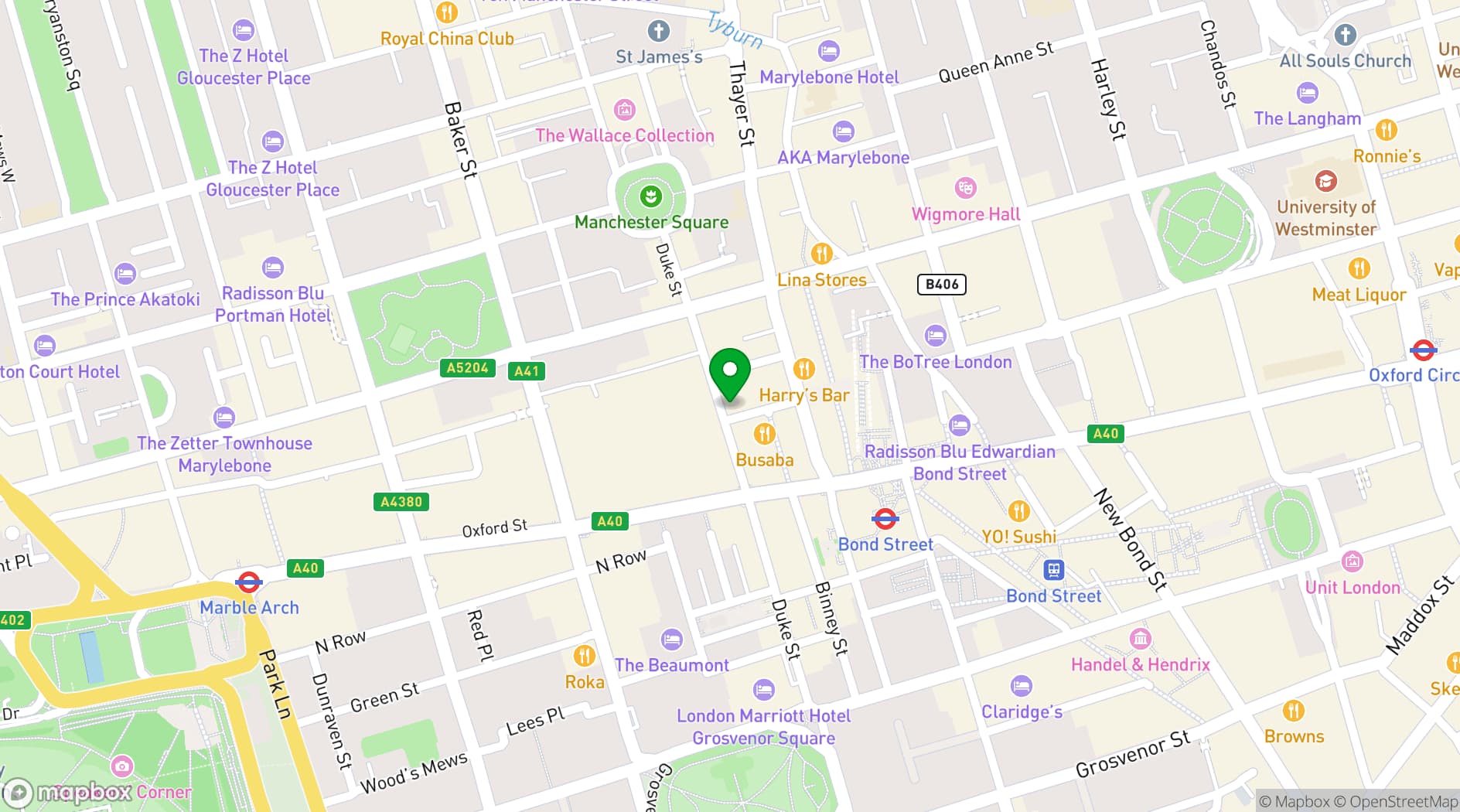 Map showing Concept Club
