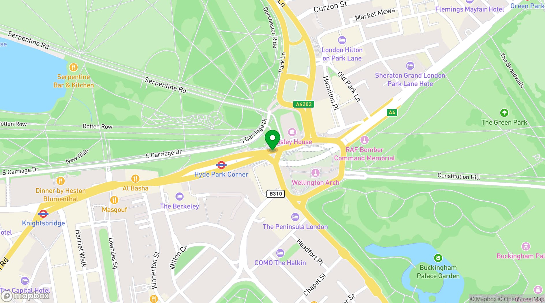 Map showing Oetker Collection