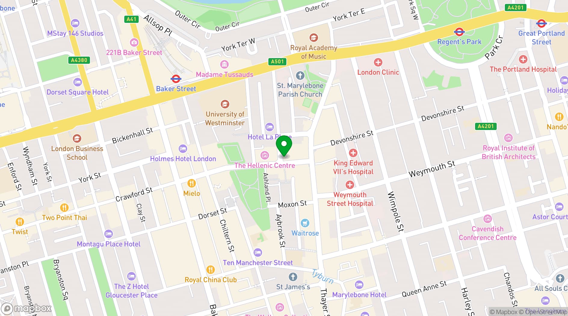 Map showing OPSO