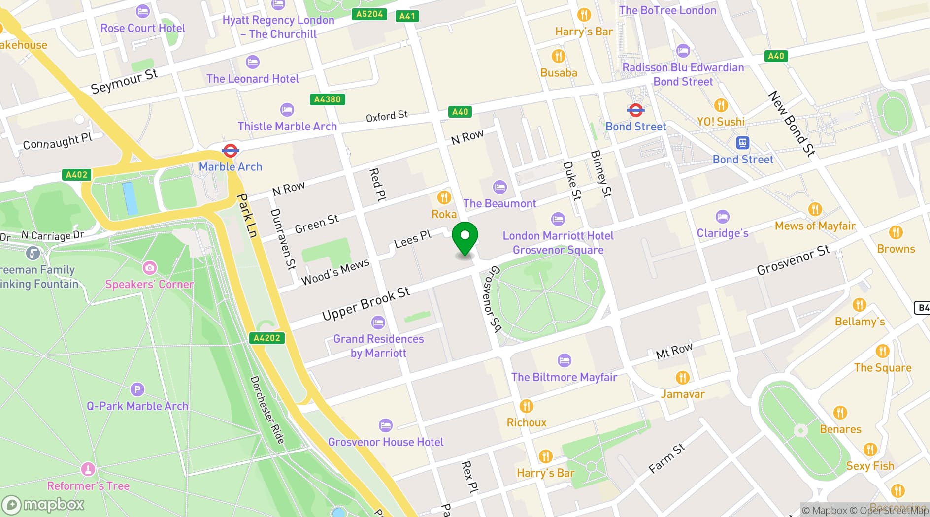 Map showing The Twenty Two