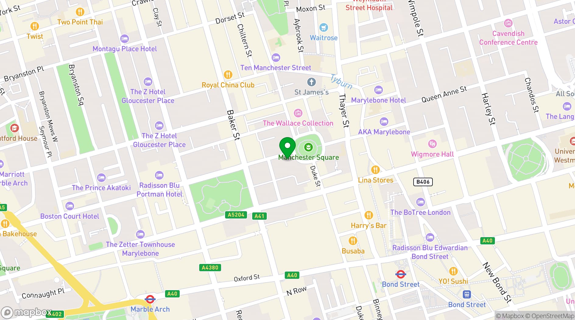 Map showing Ratiu Family Foundation