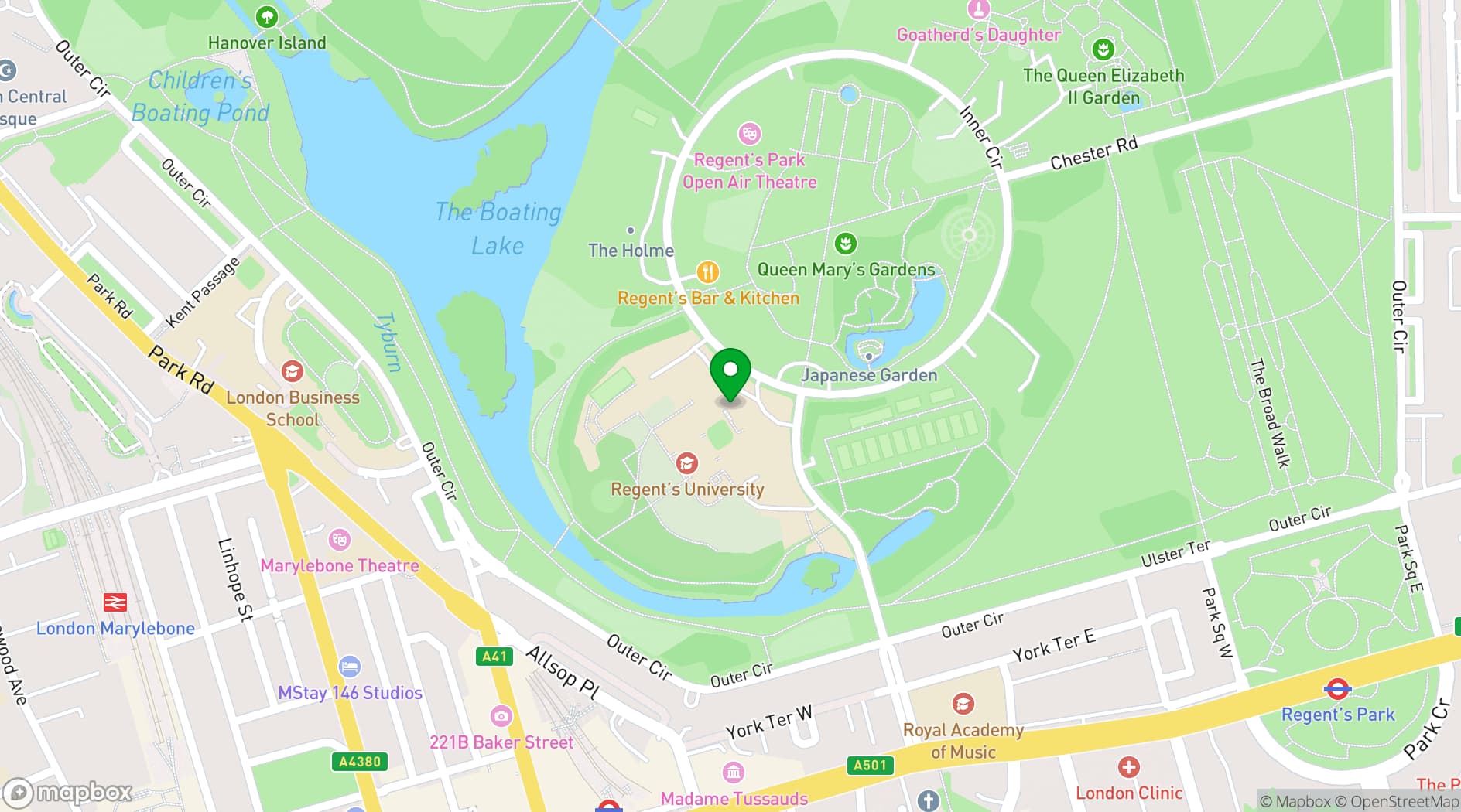 Map showing Knapp Gallery