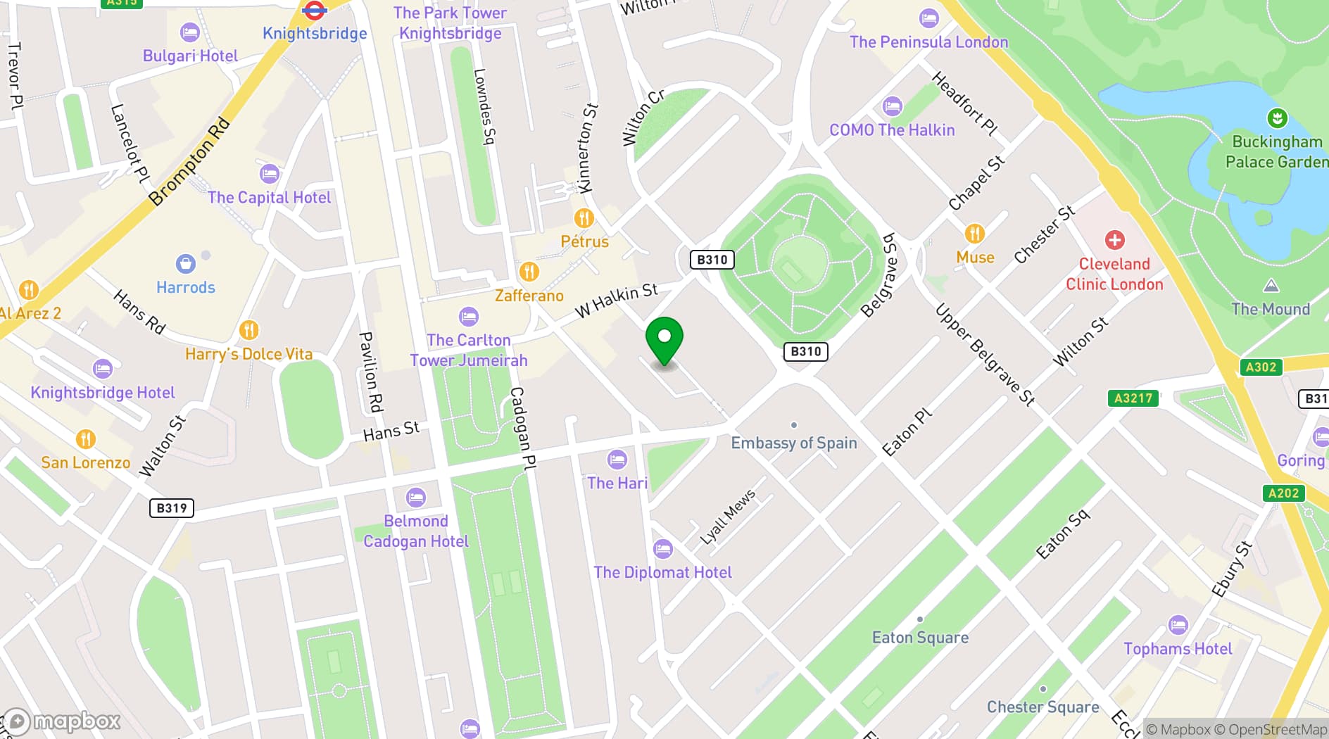 Map showing The Star Tavern