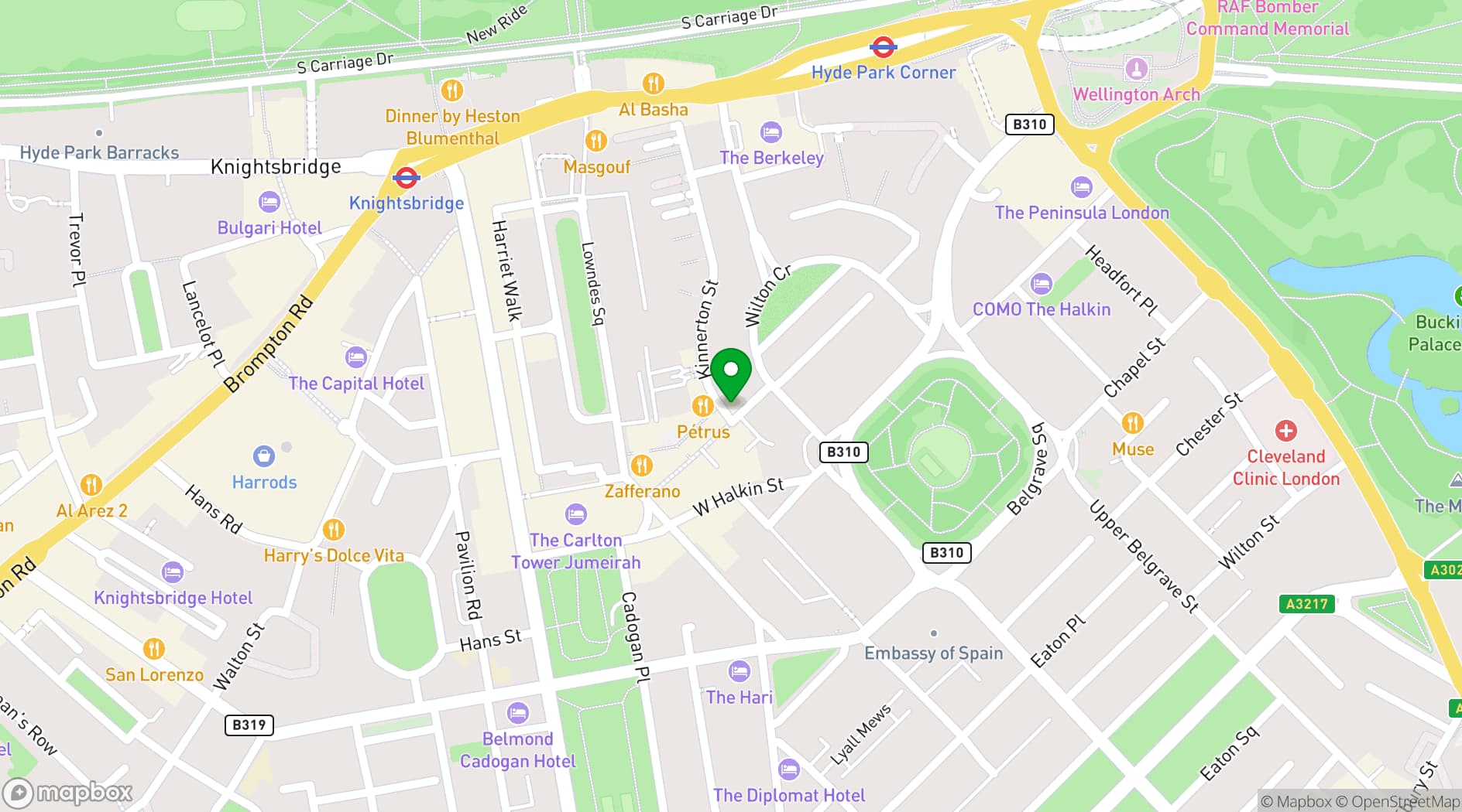 Map showing The Alfred Tennyson
