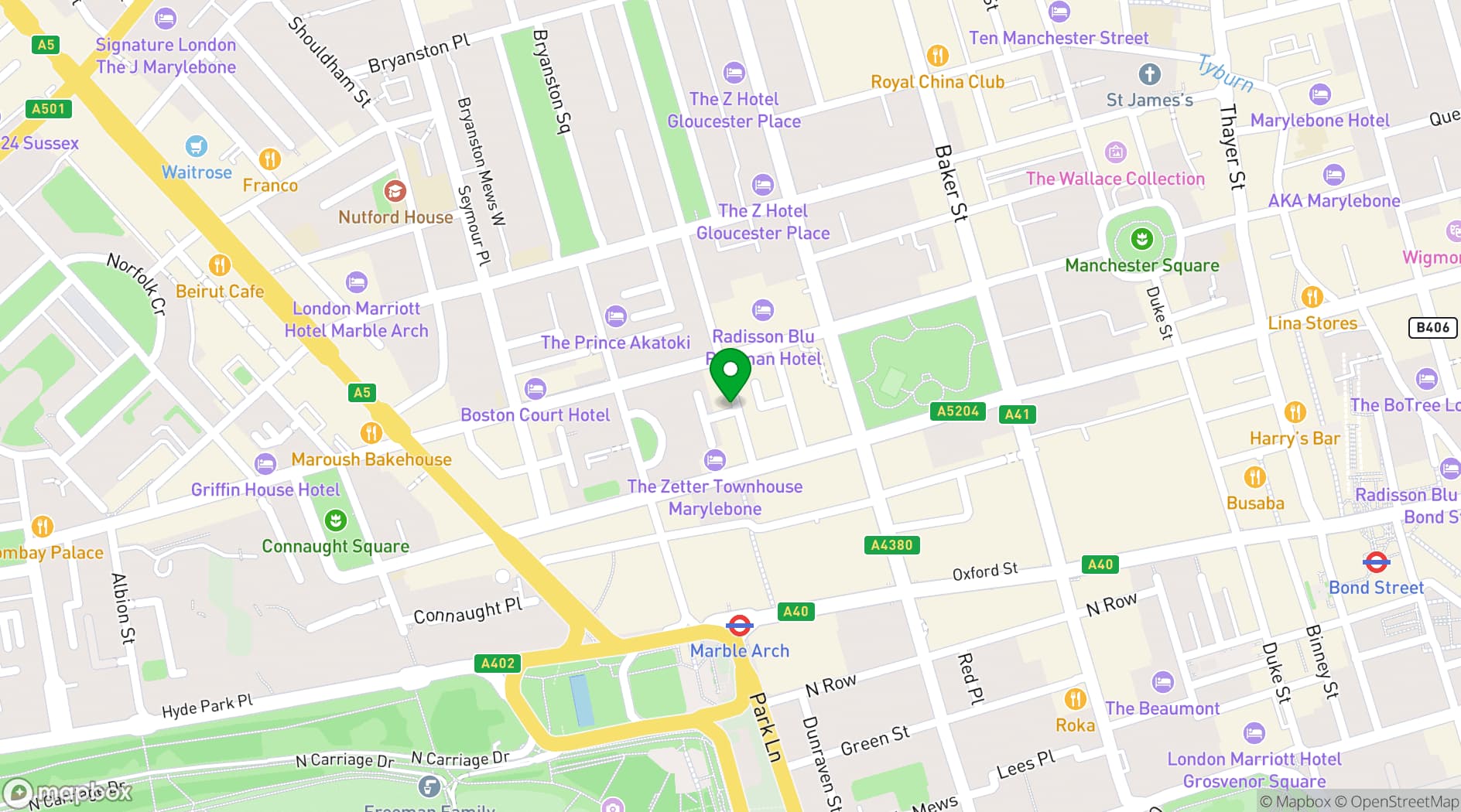 Map showing La Petite Poissonnerie