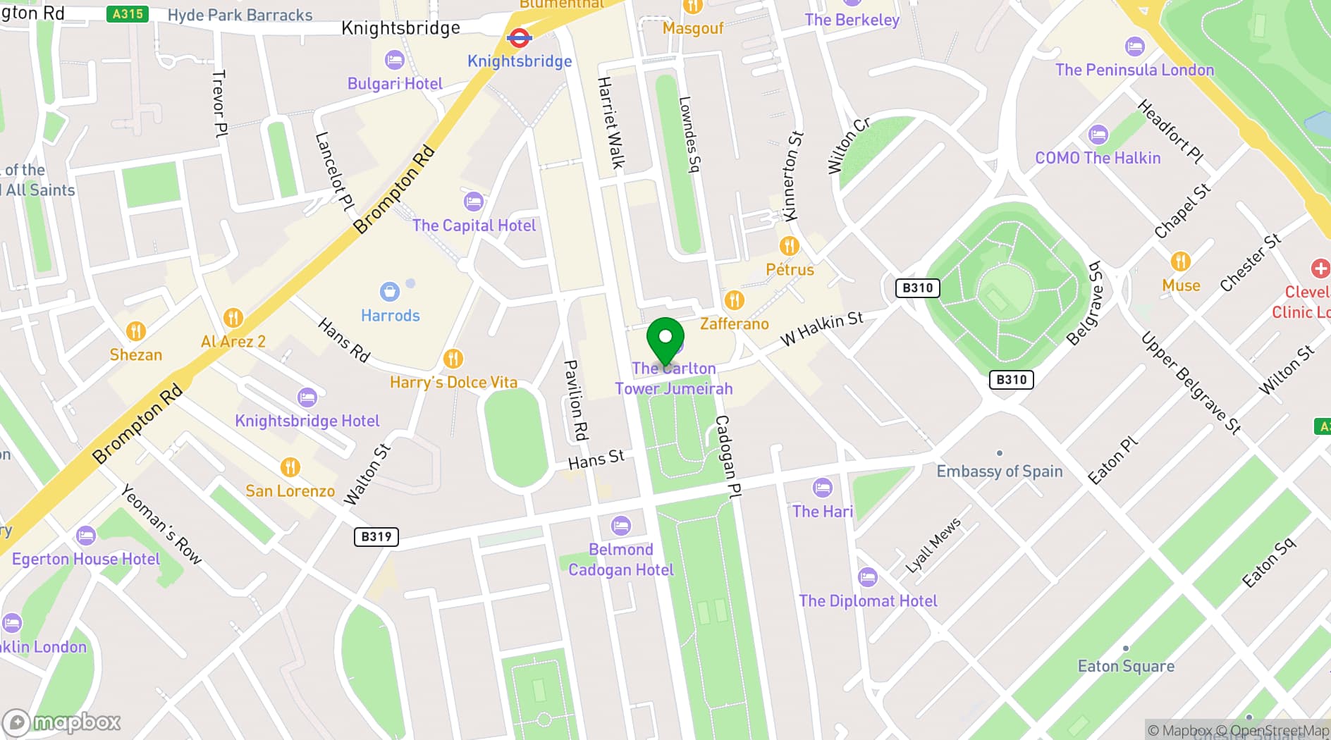 Map showing La Maison Ani