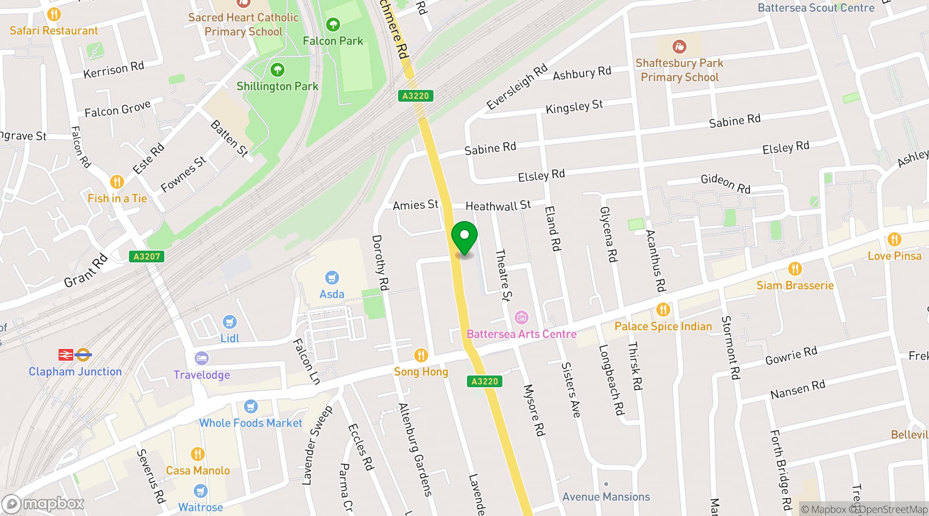 Map showing Bar Social
