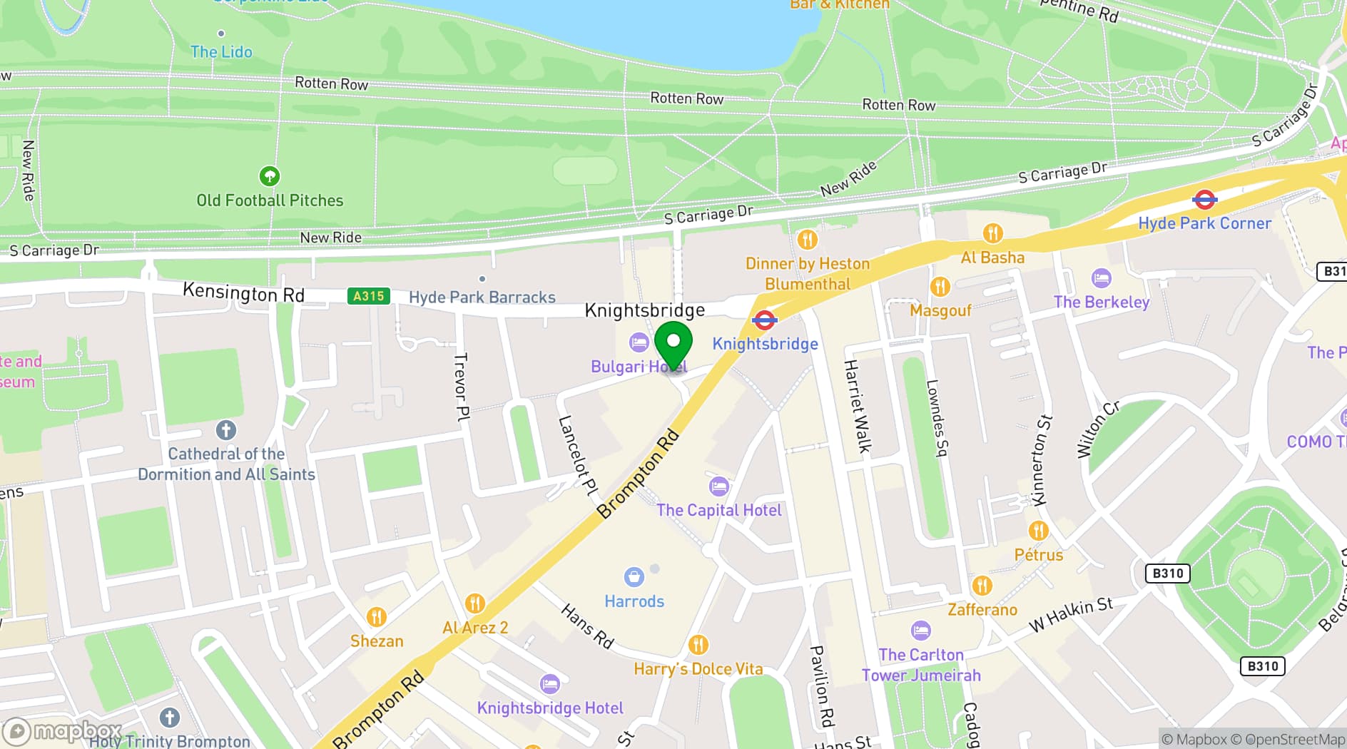Map showing Nolita Social