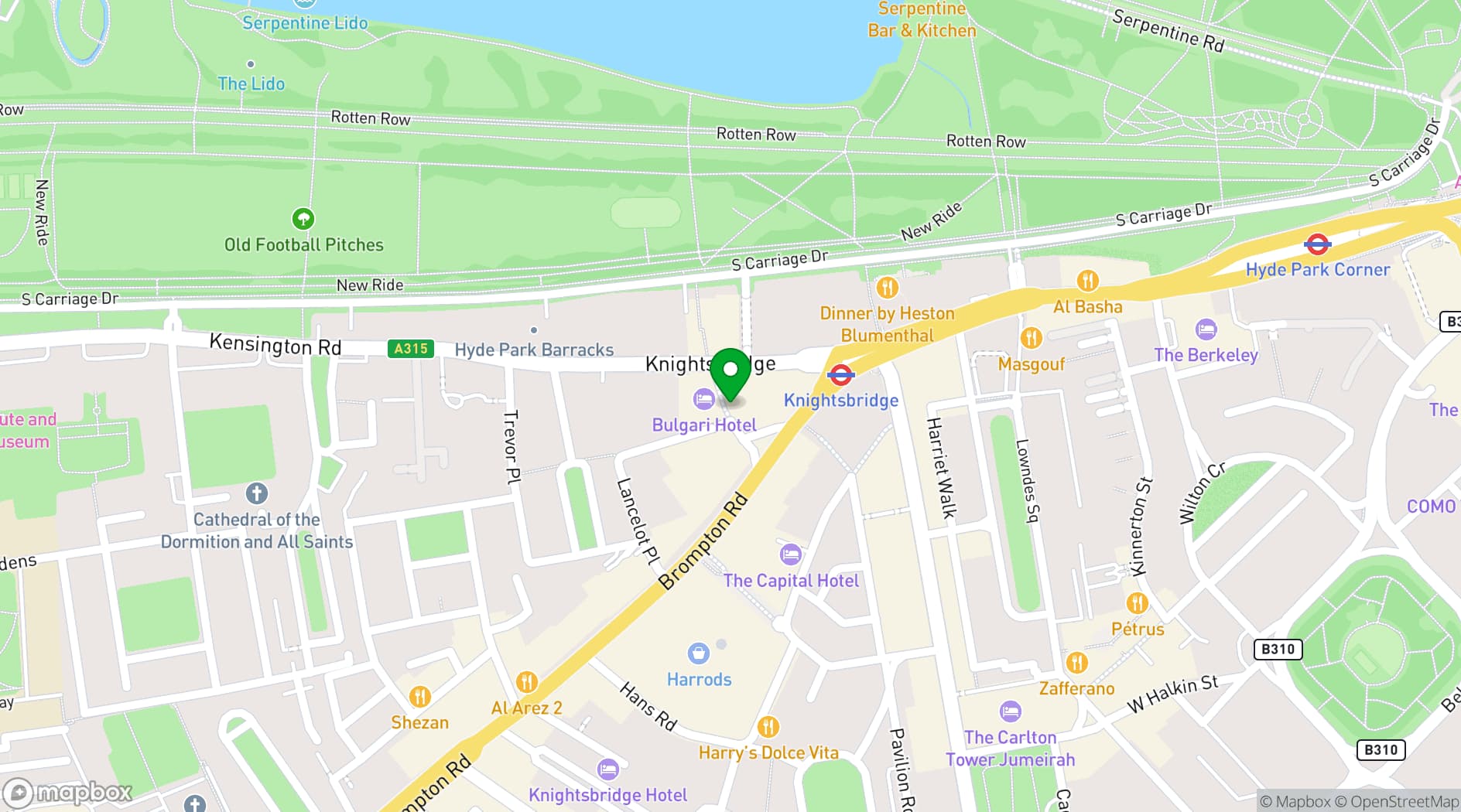 Map showing Signor Sassi