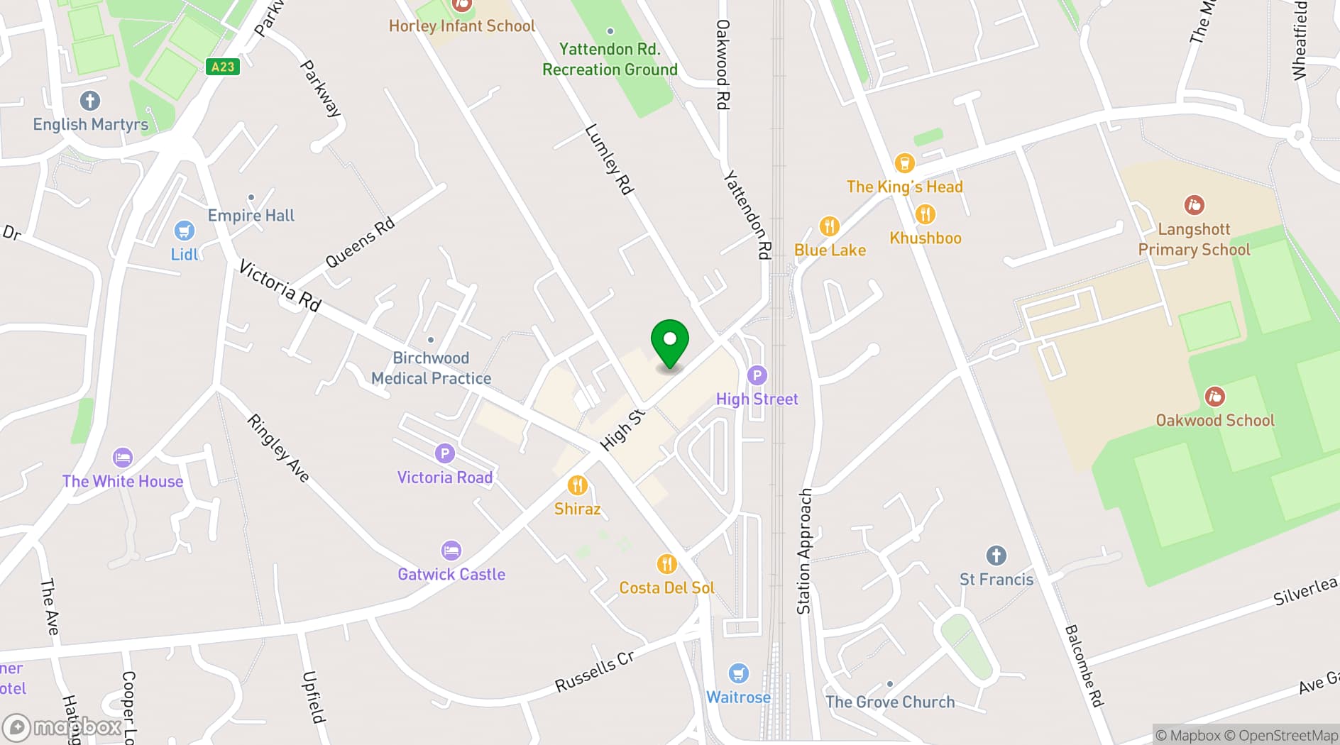 Map showing Serendipity