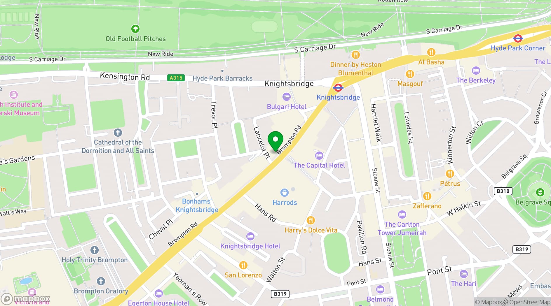 Map showing ALBA London