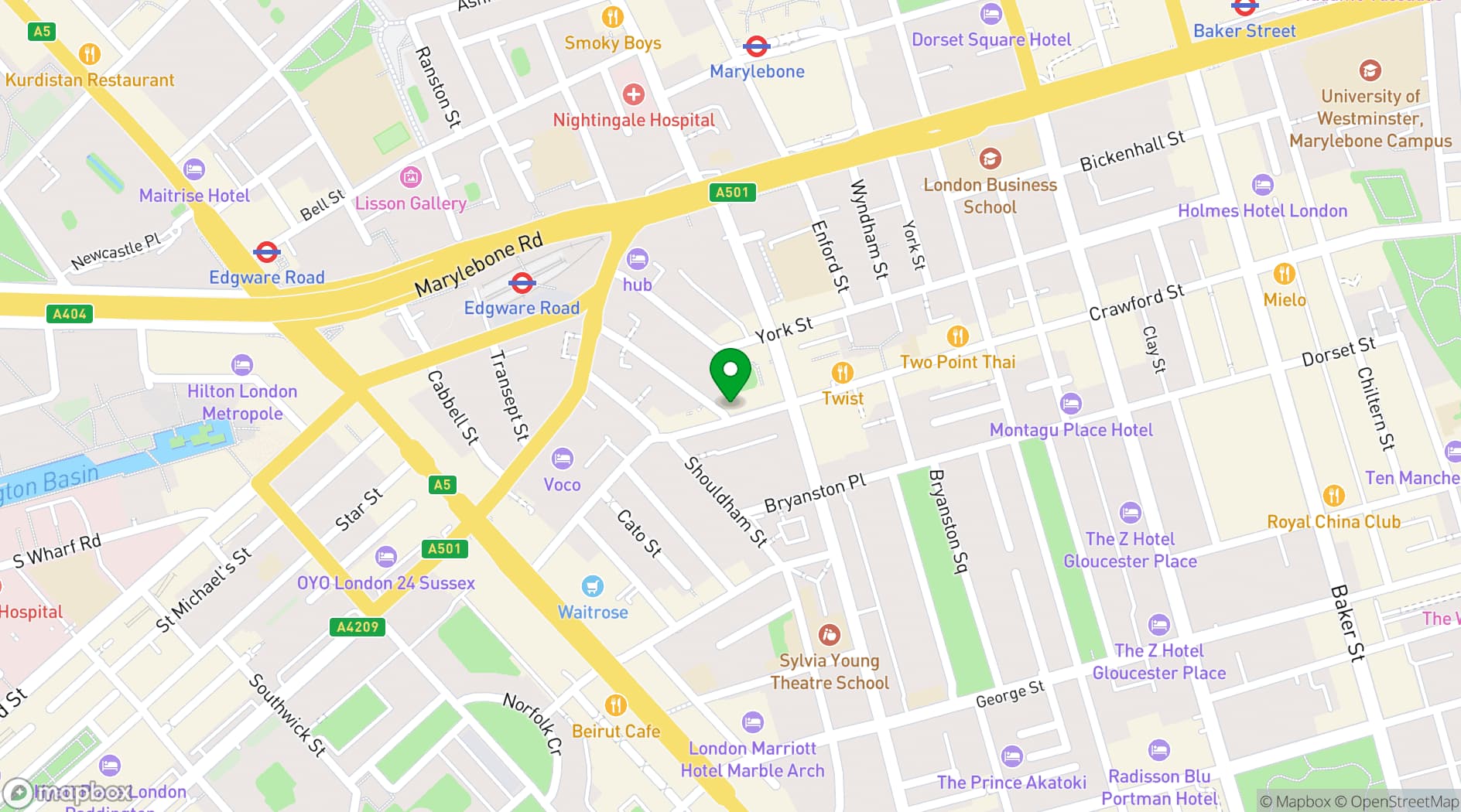 Map showing Briciole