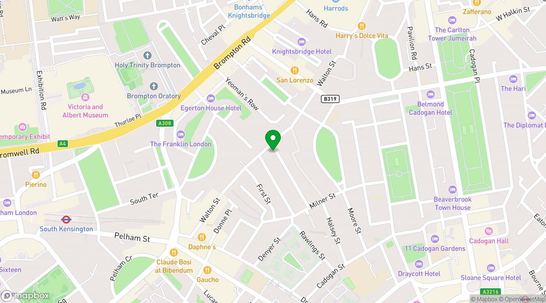 Map showing Wellness & Wilde
