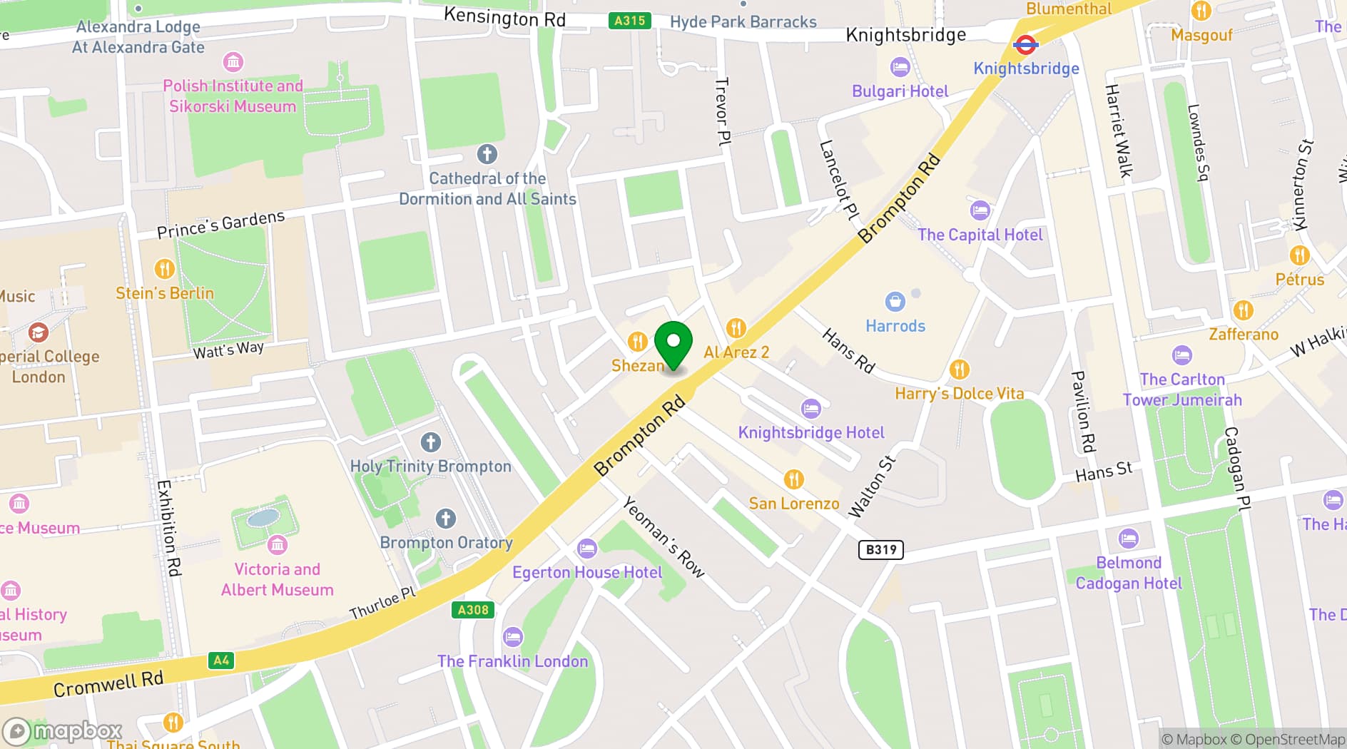 Map showing Feya
