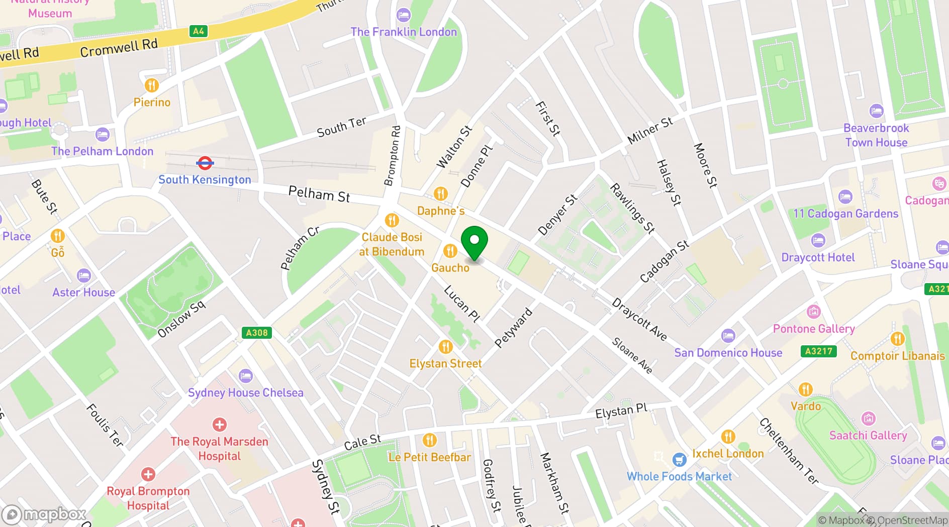 Map showing Barts