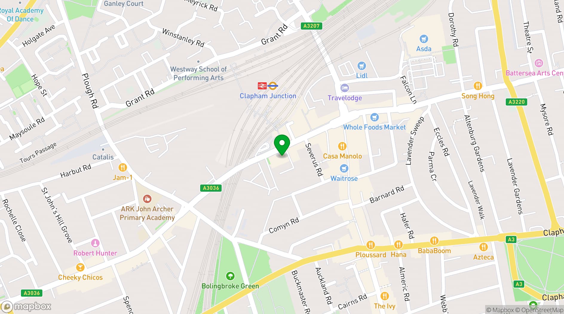 Map showing The Grand