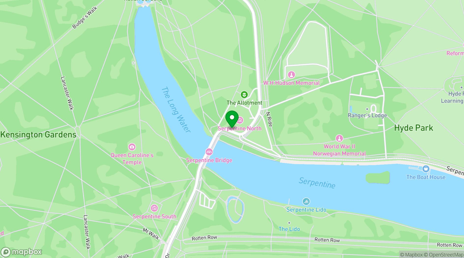 Map showing The Magazine Restaurant
