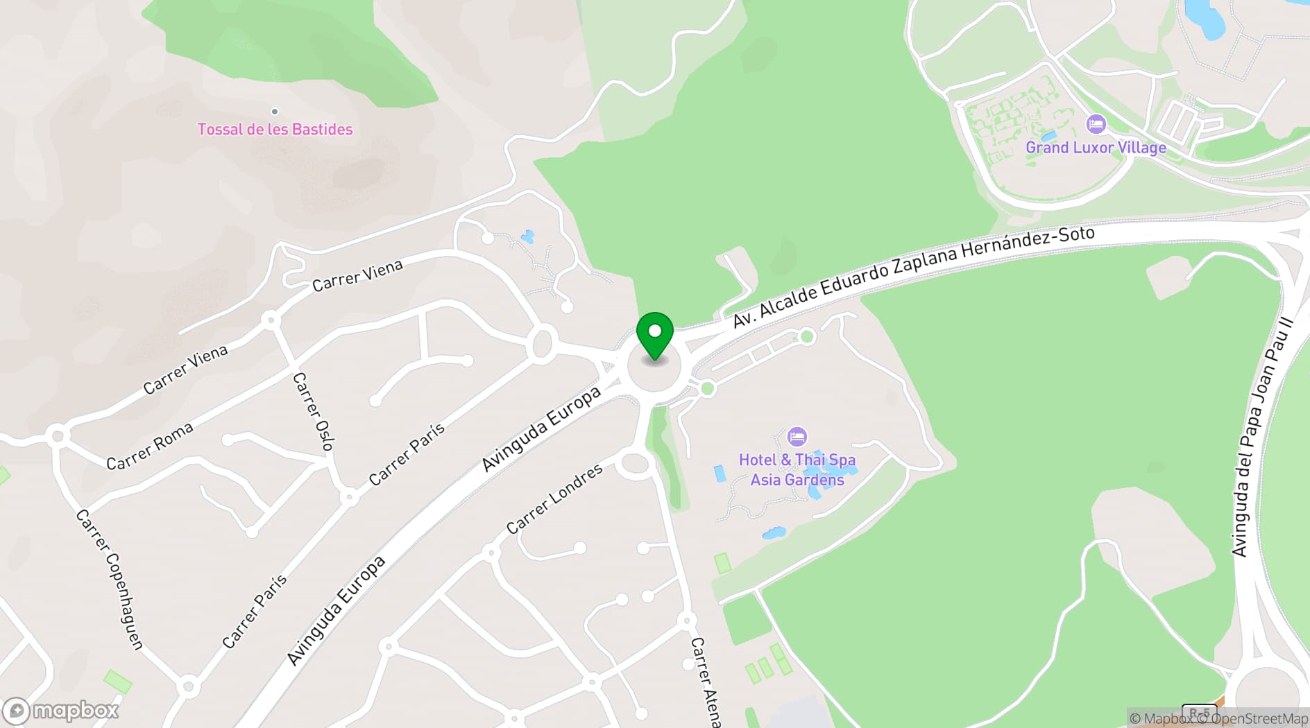 Map showing Asia Gardens Hotel