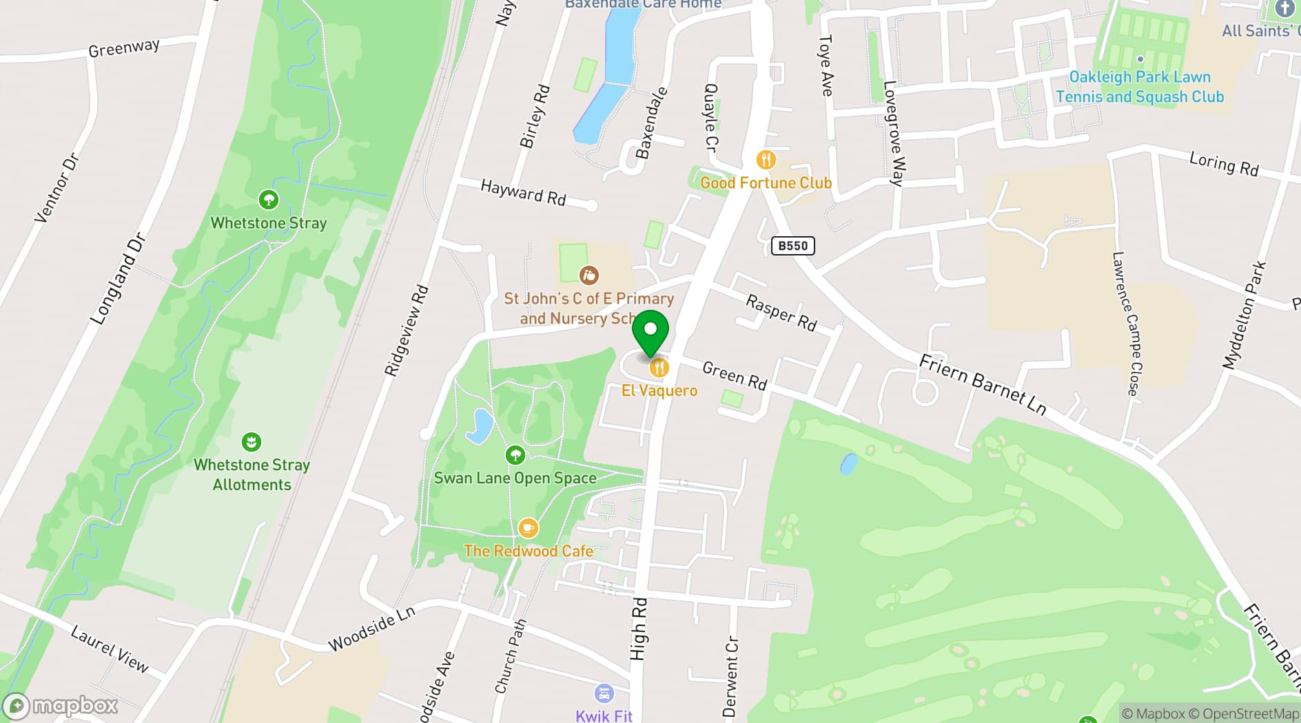 Map showing Twenty at N20