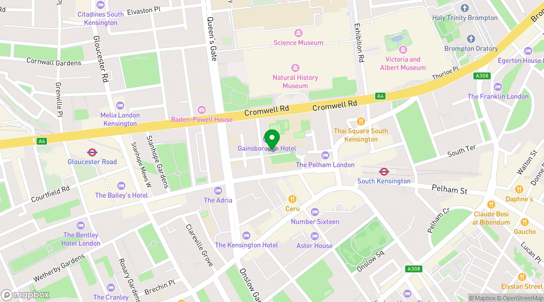 Map showing Ciné Lumière