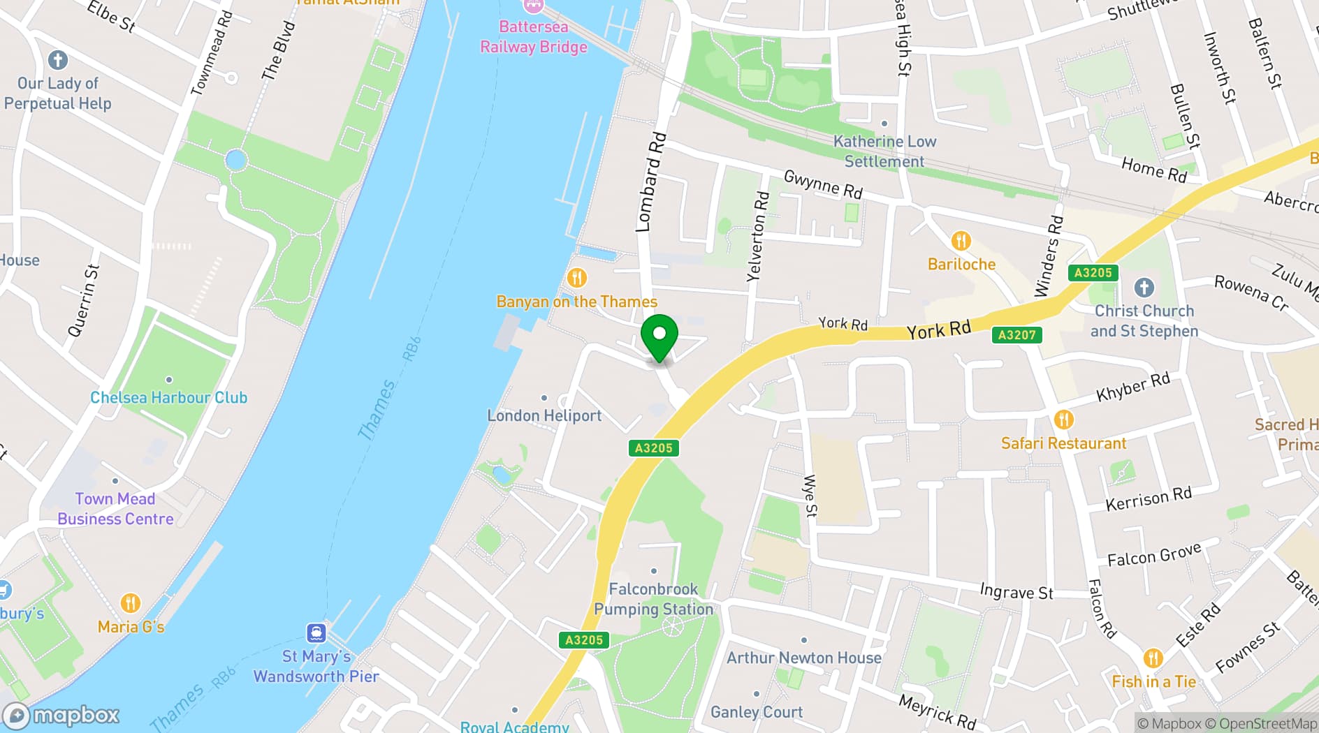 Map showing Unit 3 - Kitchen