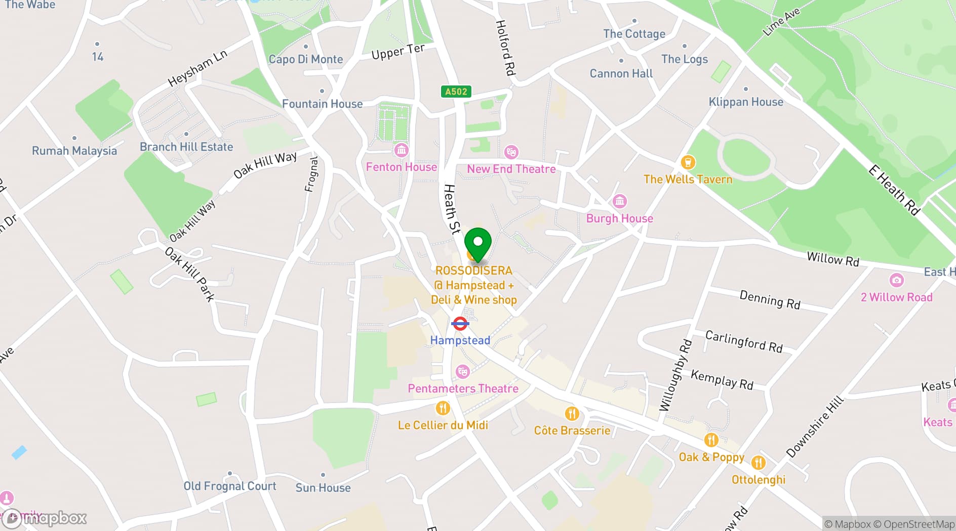 Map showing Hampstead (Gaucho)