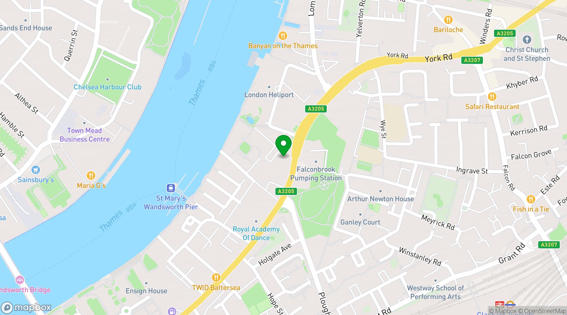 Map showing Price Studios Ltd