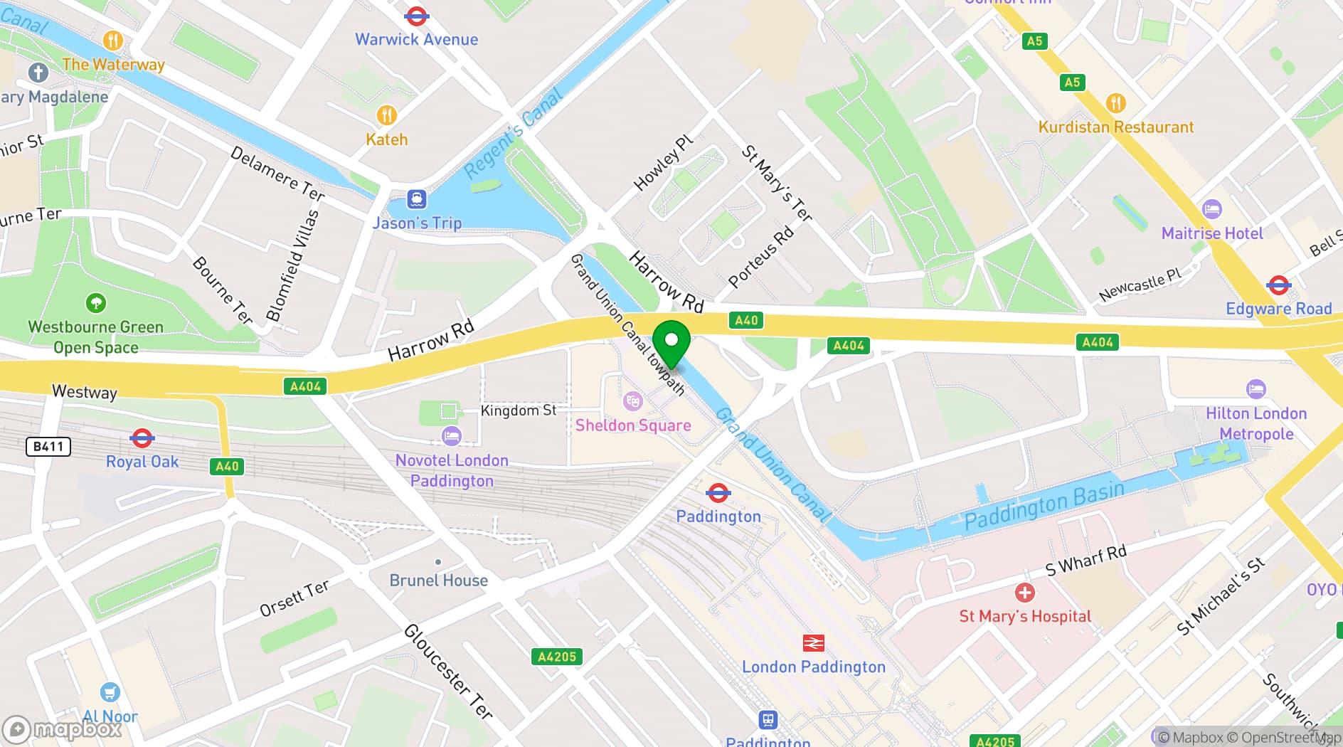 Map showing Darcie & May