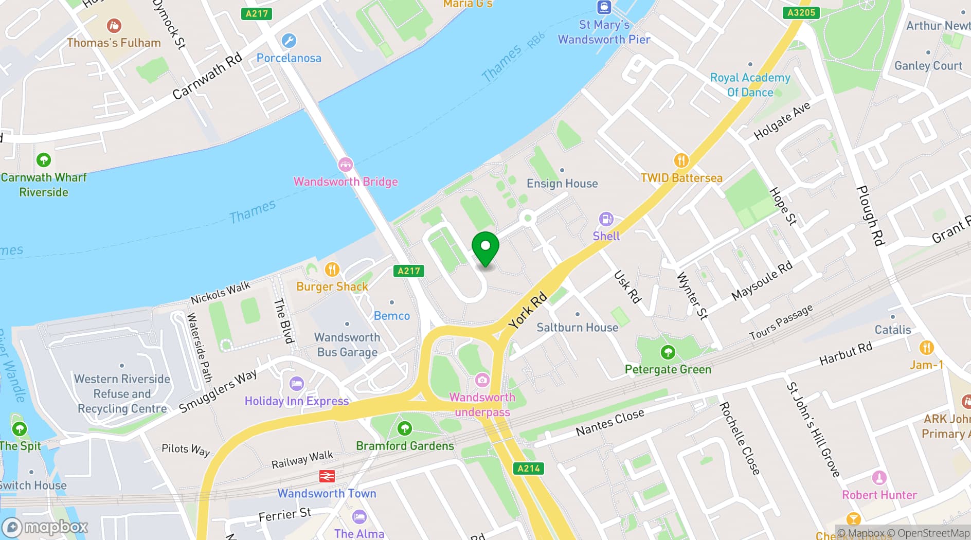 Map showing The Shredquarters Fitness Studio