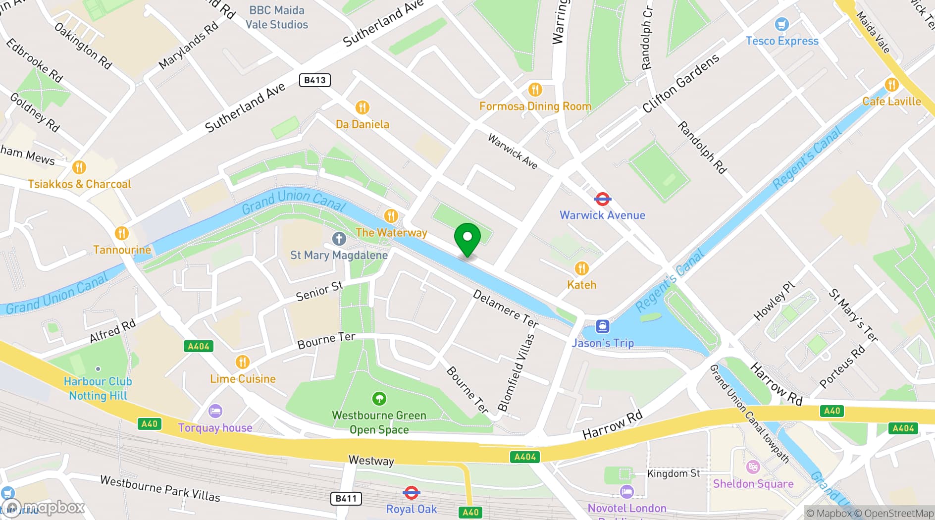 Map showing The Summerhouse