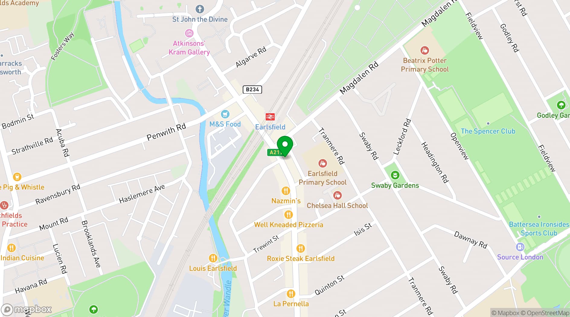 Map showing Unfurl Studios