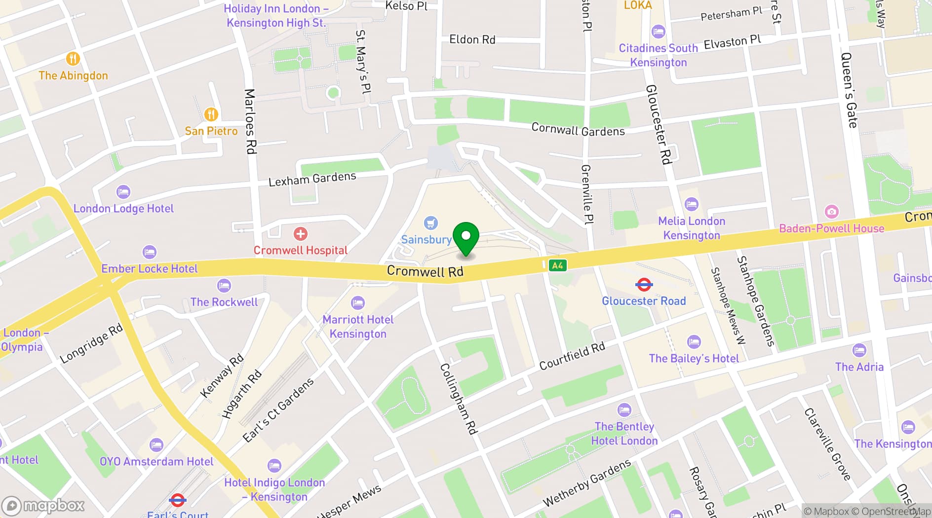 Map showing Champagne Tours London